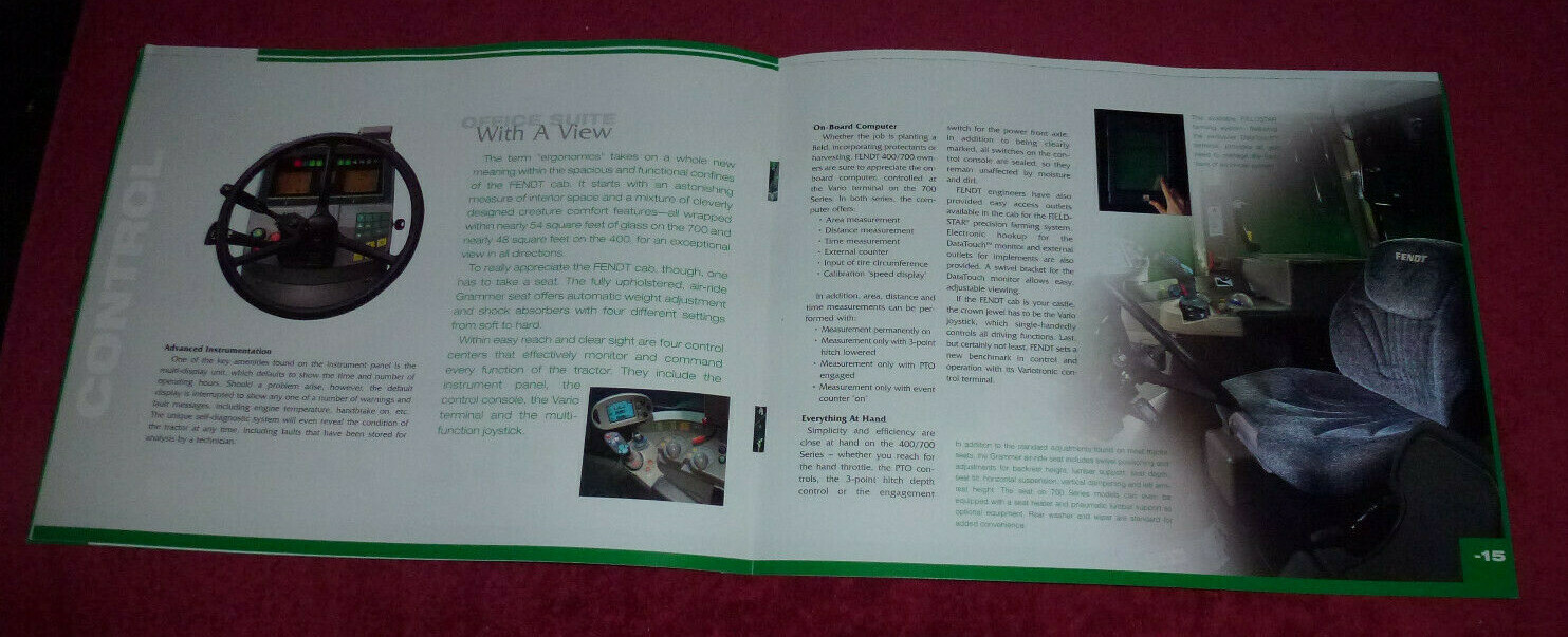 Fendt 400/700 SeriesTractor Booklet Brochure