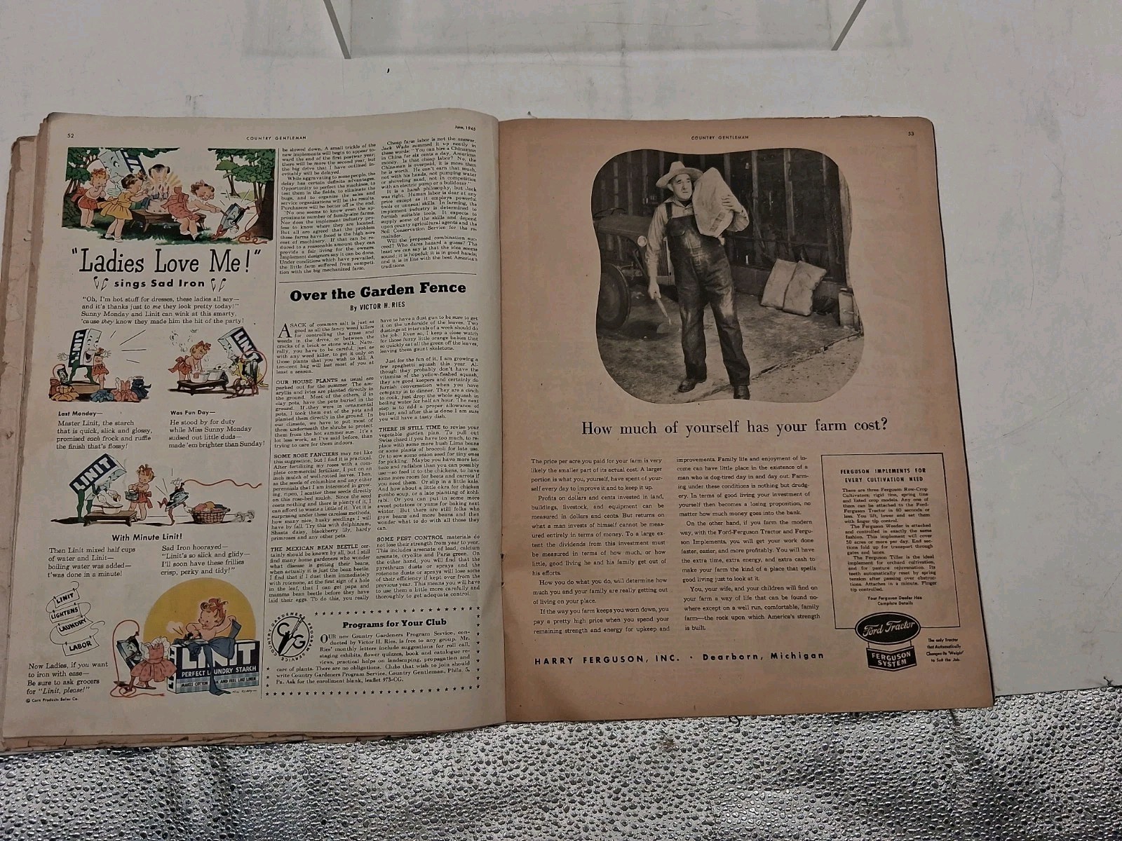 Vtg Capper&rsquo;s Farmer July 1951 Cattle Agriculture 1945 Country Gentleman Damaged