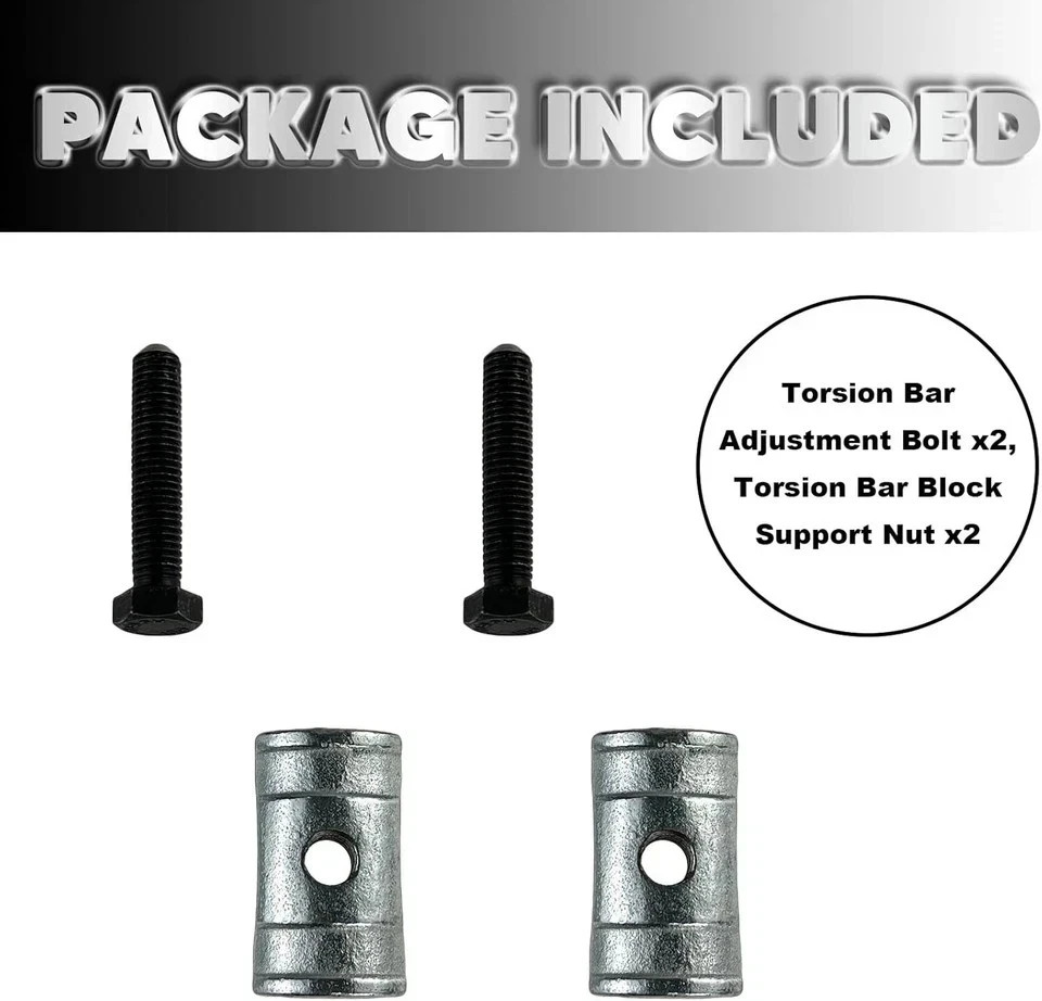 Torsion Bar Adjustment Bolt and Lock Nut Fit for Chevrolet Silverado Tahoe GM…