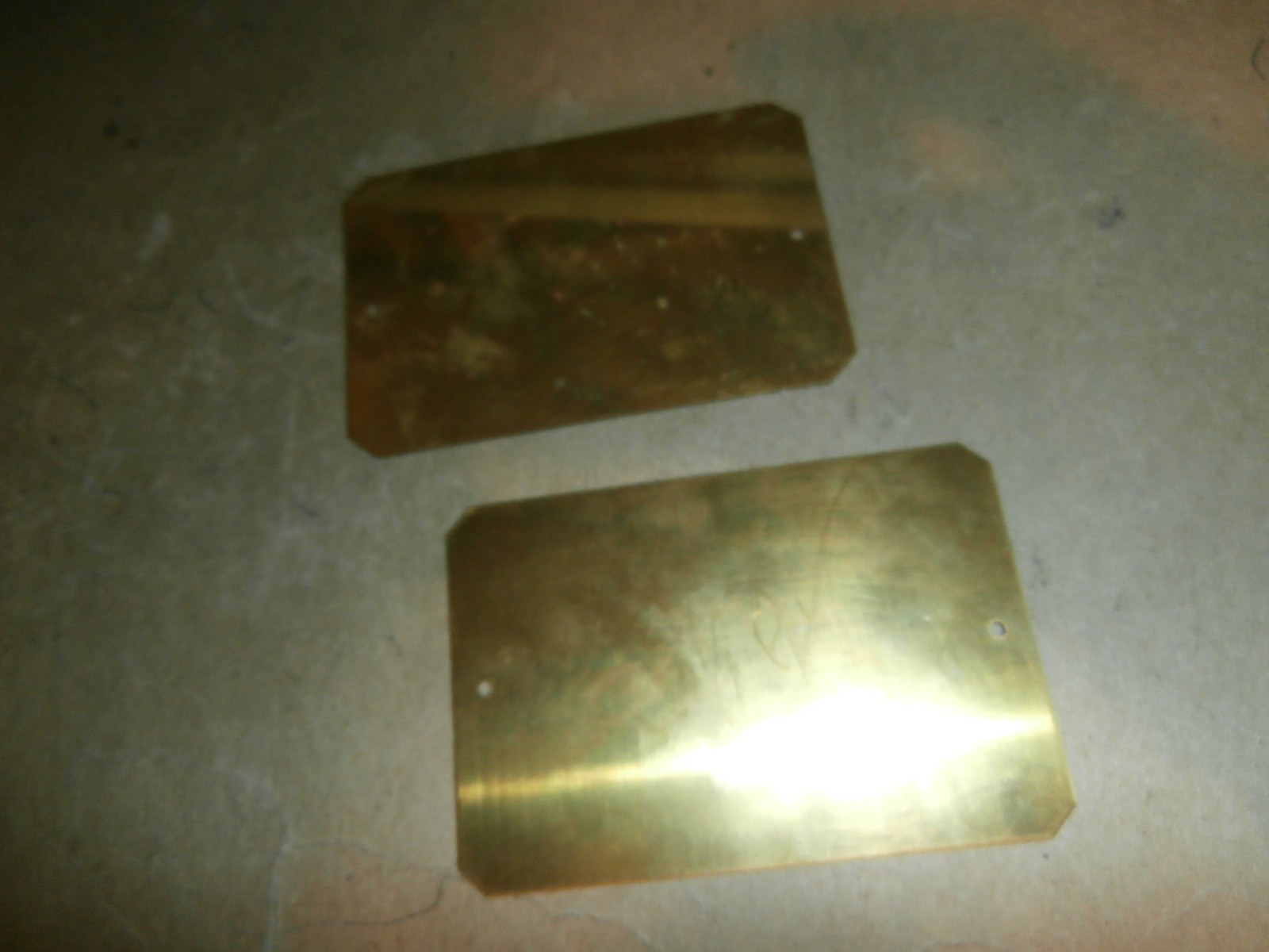 2 Vintage Brass Dash Plaques Maryland Steam Historical Society Upperco 1982 1984