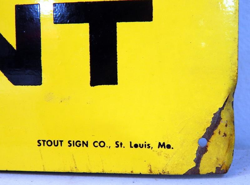 Vtg NOS ORIGINAL DeLaval Dairy Equipment 18&Prime; x 12&Prime; Tin Sign Stout Sign Co MO.