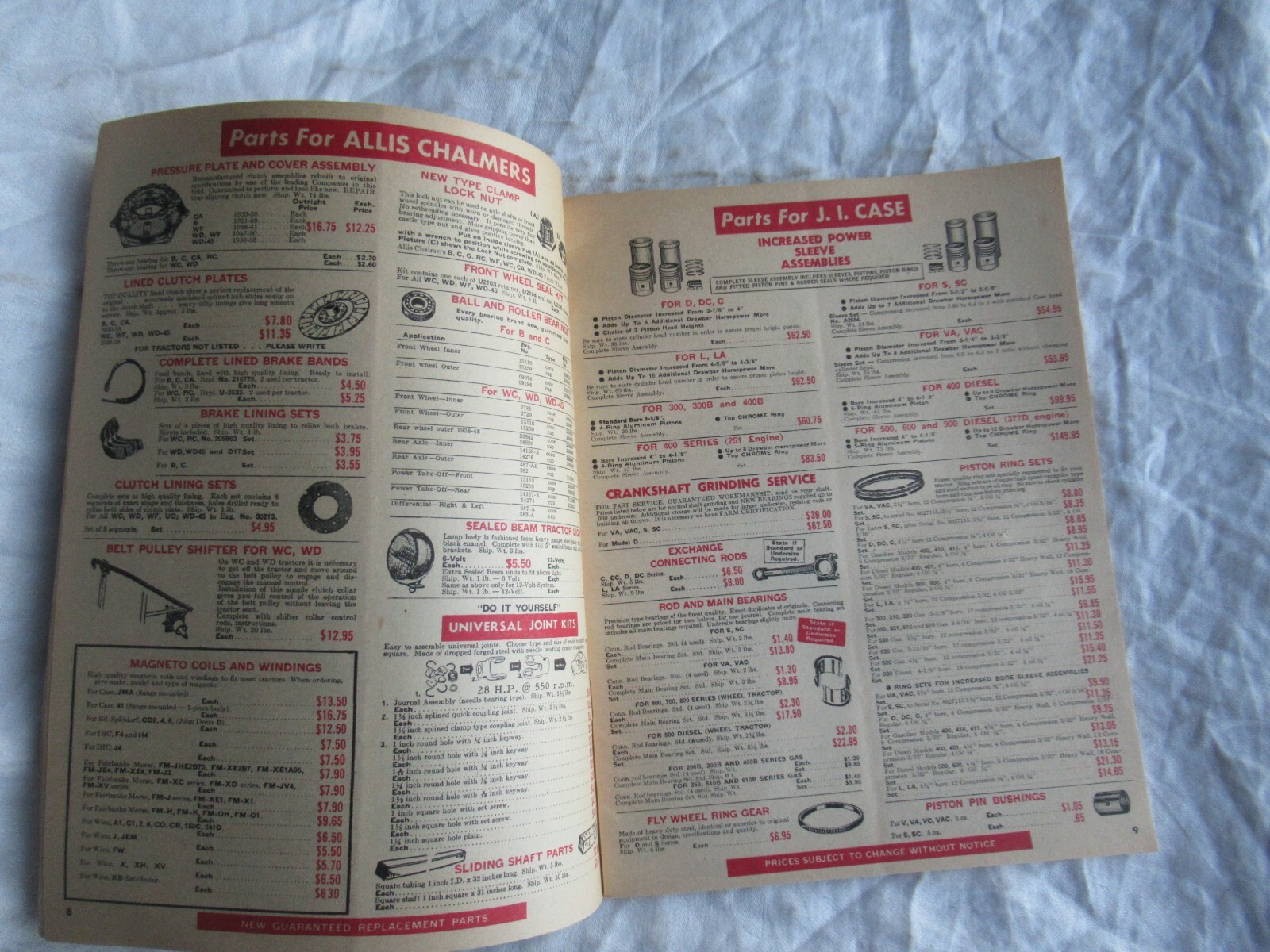 1967 Tractor supply catalog brochure Oliver 66 88 John Deere D 520 Cockshutt 30