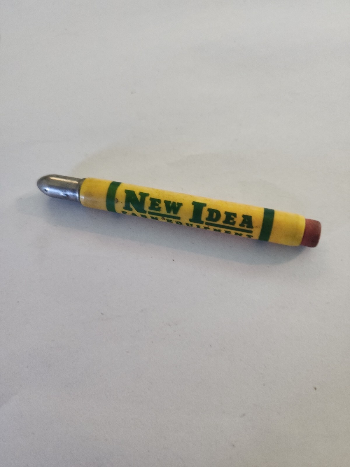 Vtg NEW IDEA FARM EQUIPMENT Advertising Bullet Pencil Martinsville, Illinois A?