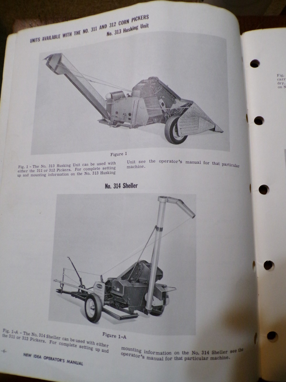 New Idea No 311 & 312 Two-Row Pull-Type Pickers Op&rsquo;s Manual, 313 Husking Unit