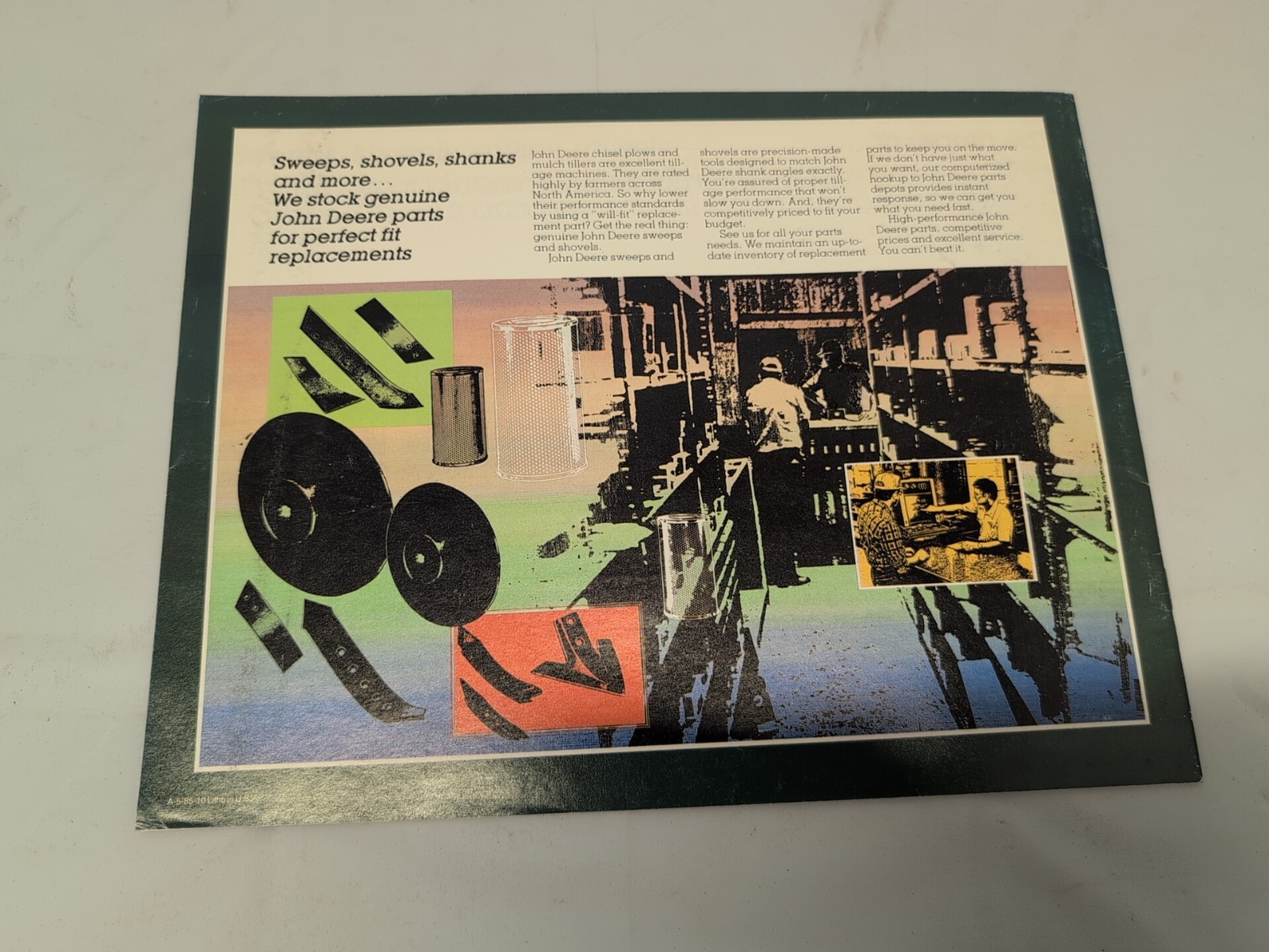 John Deere Chisel Plows & Mulch Tillers For 1985 Brochure FCCA