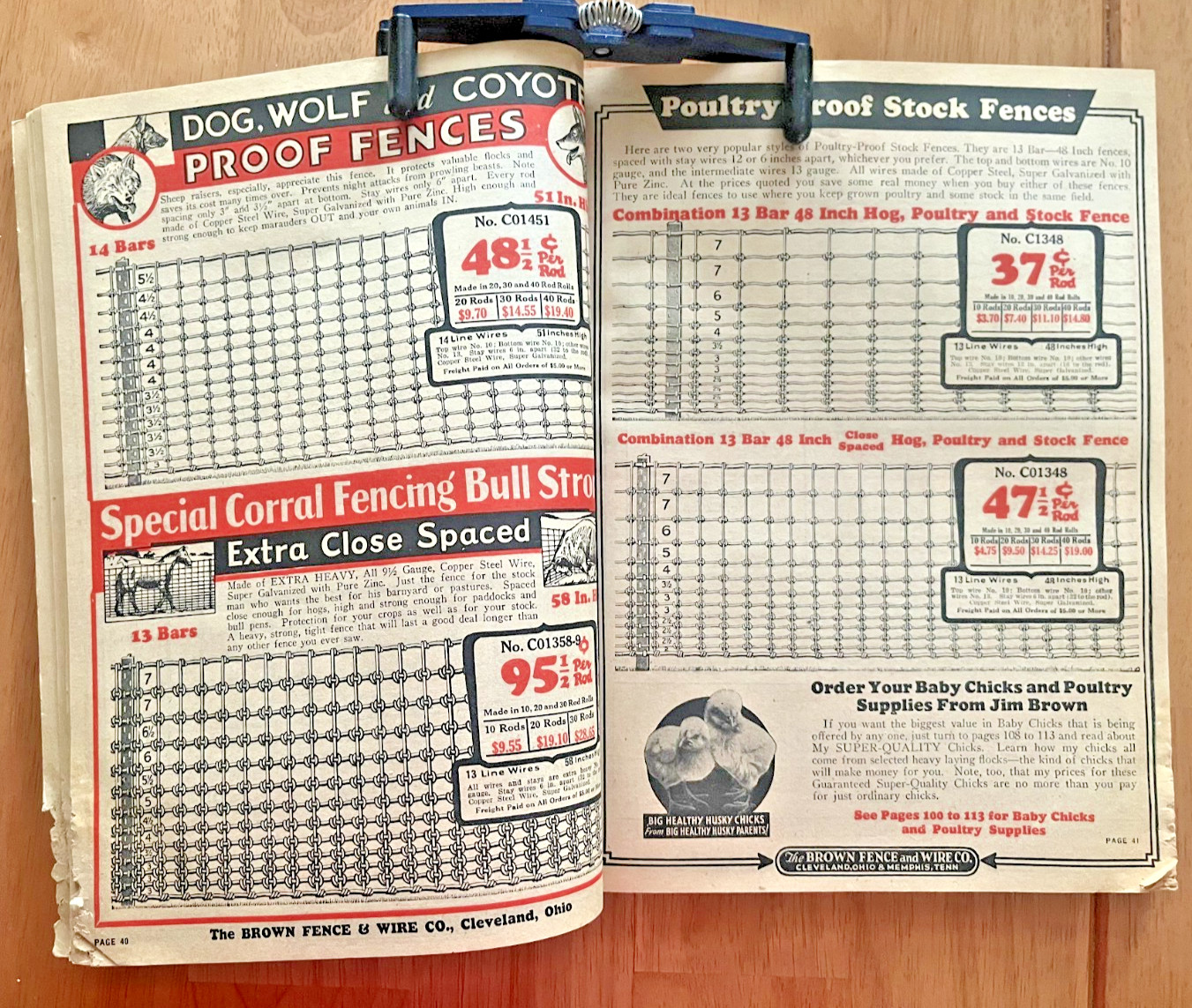 Jim Brown&rsquo;s 1932 farm & Fence illustrated catalog Brown fence & Wire Co