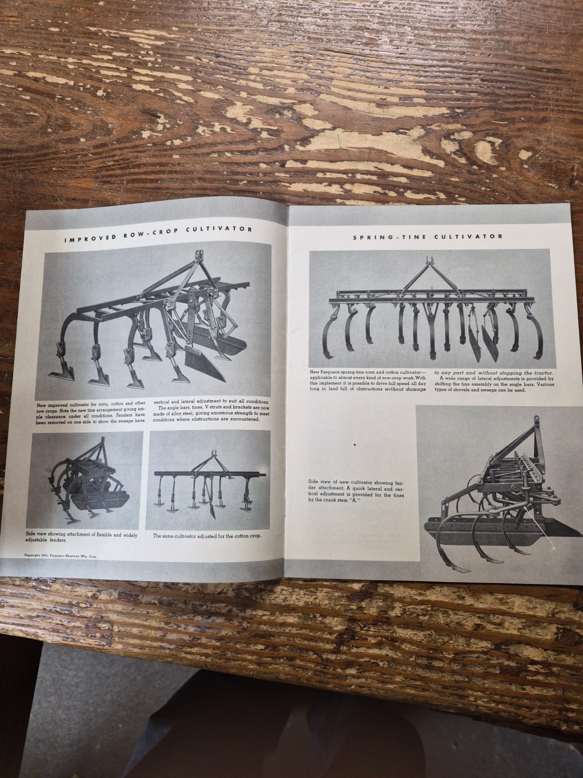 Ferguson/Ford tractor and implements catalog 1941, 16 pages