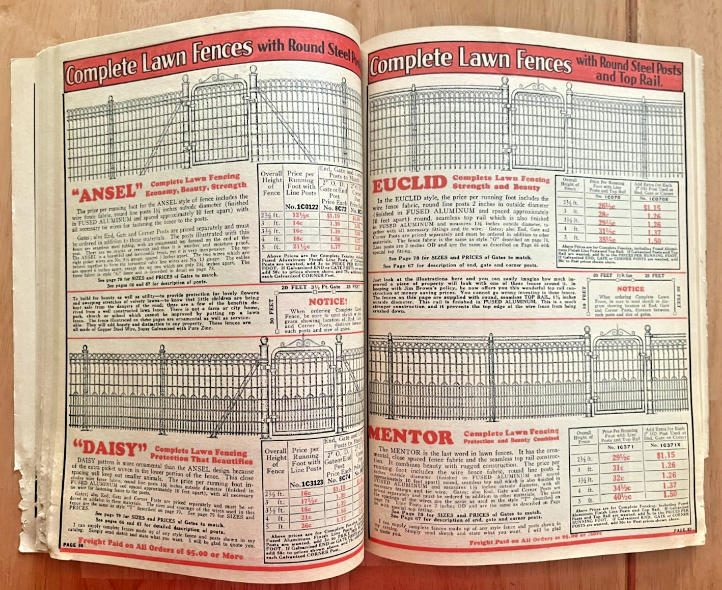 Jim Brown&rsquo;s 1932 farm & Fence illustrated catalog Brown fence & Wire Co