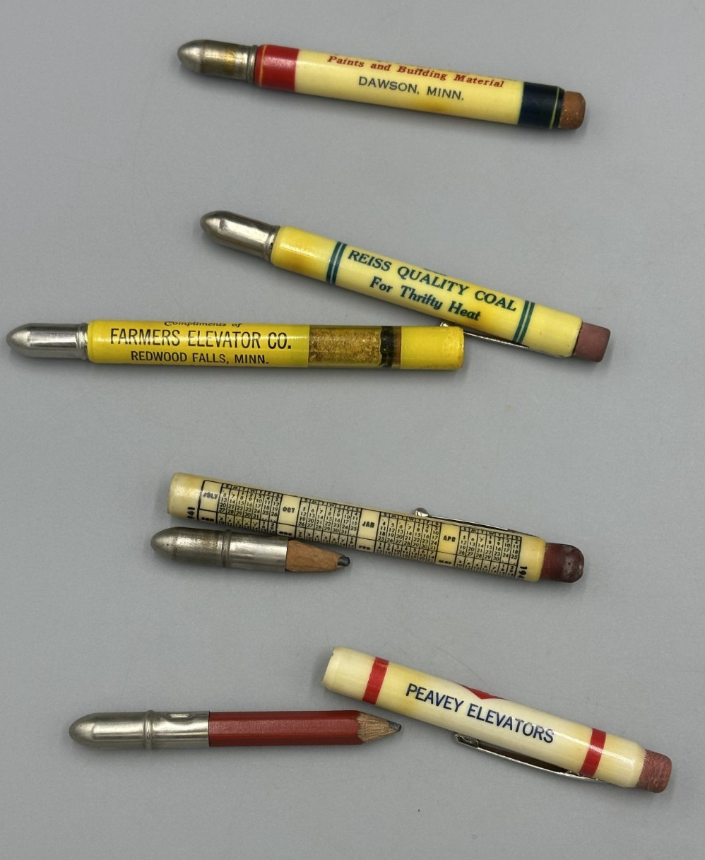Vintage FARM ELEVATOR Advertising BULLET PENCIL Peavey MINNESOTA Co-op FAIRFAX