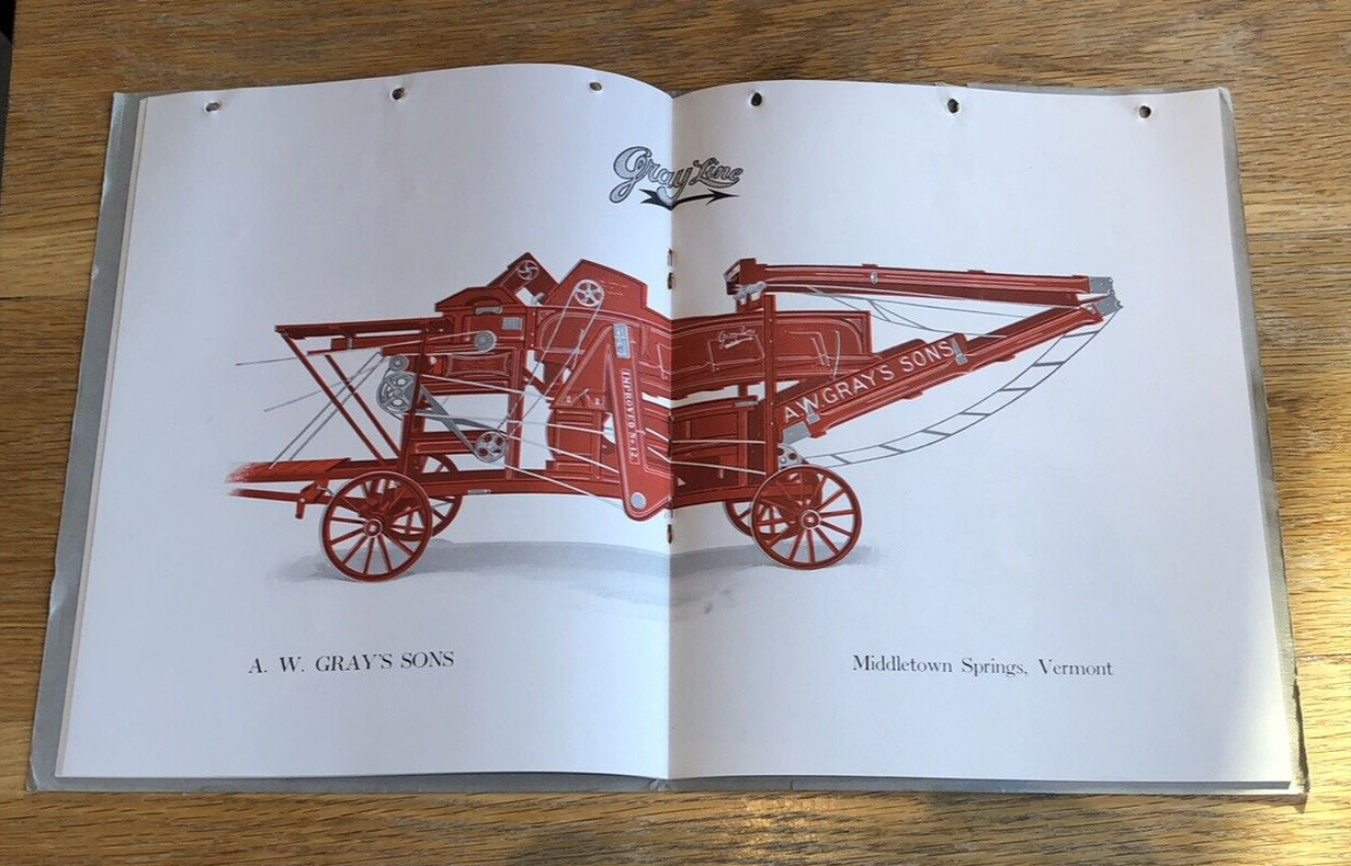 1916 Gray Line Threshing Machine Farm Catalog- Middleton Vermont- A.W. Gray Sons