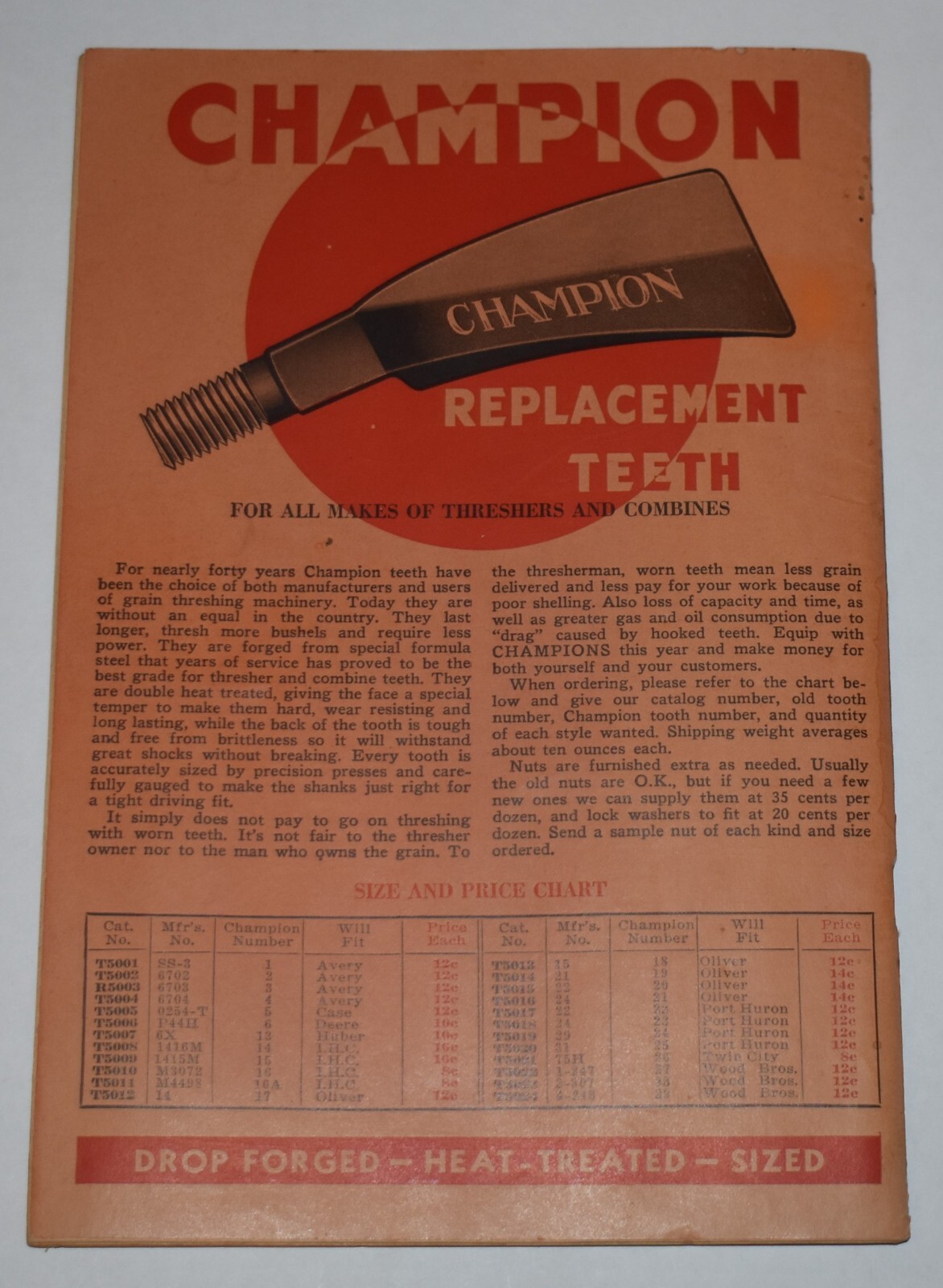 Vintage 1938 HOWELL & CO Minneapolis MN Farm Thresher Threshing Machine Catalog