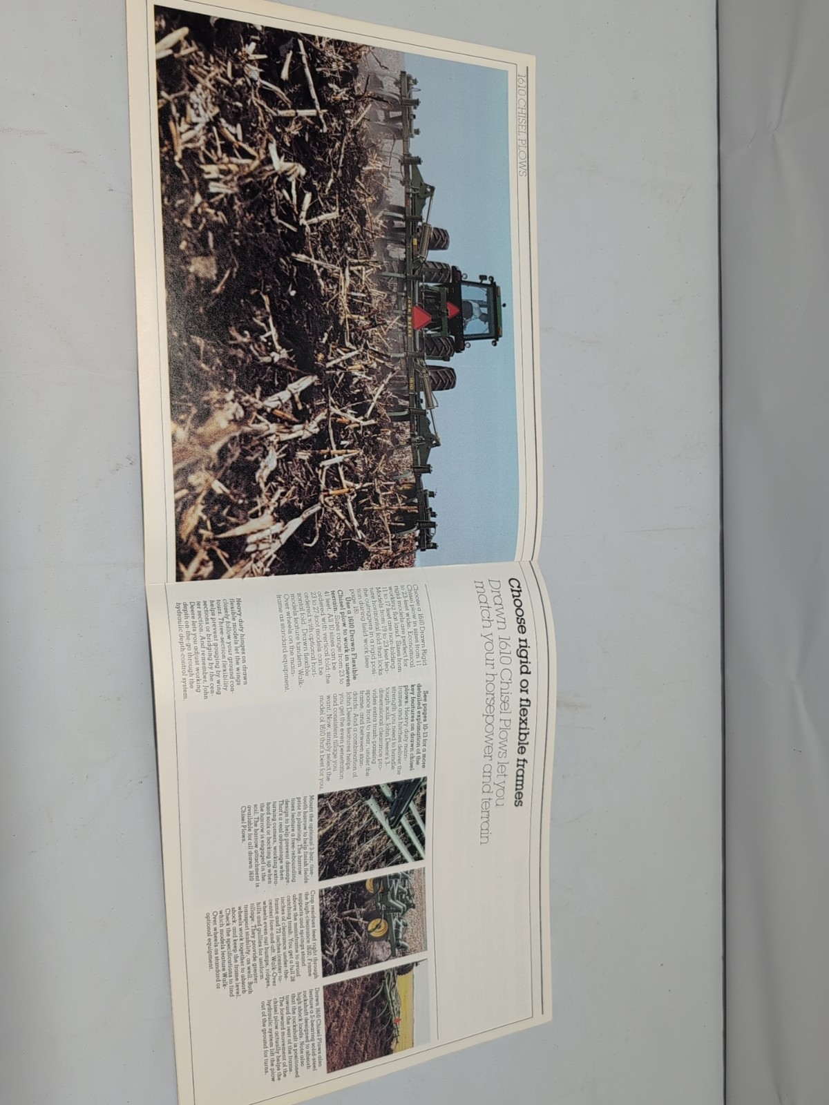 John Deere Chisel Plows & Mulch Tillers For 1985 Brochure FCCA