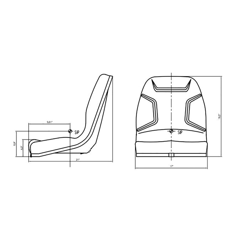 Seat Fits Kubota L3010 L3410 L3710 L4310 L4610 Compact Tractors L48 Backhoe