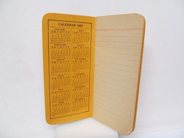 Vintage -1957-58 WOOD COUNTY FARM BUREAU Bowling Green, OH NOTE BOOK