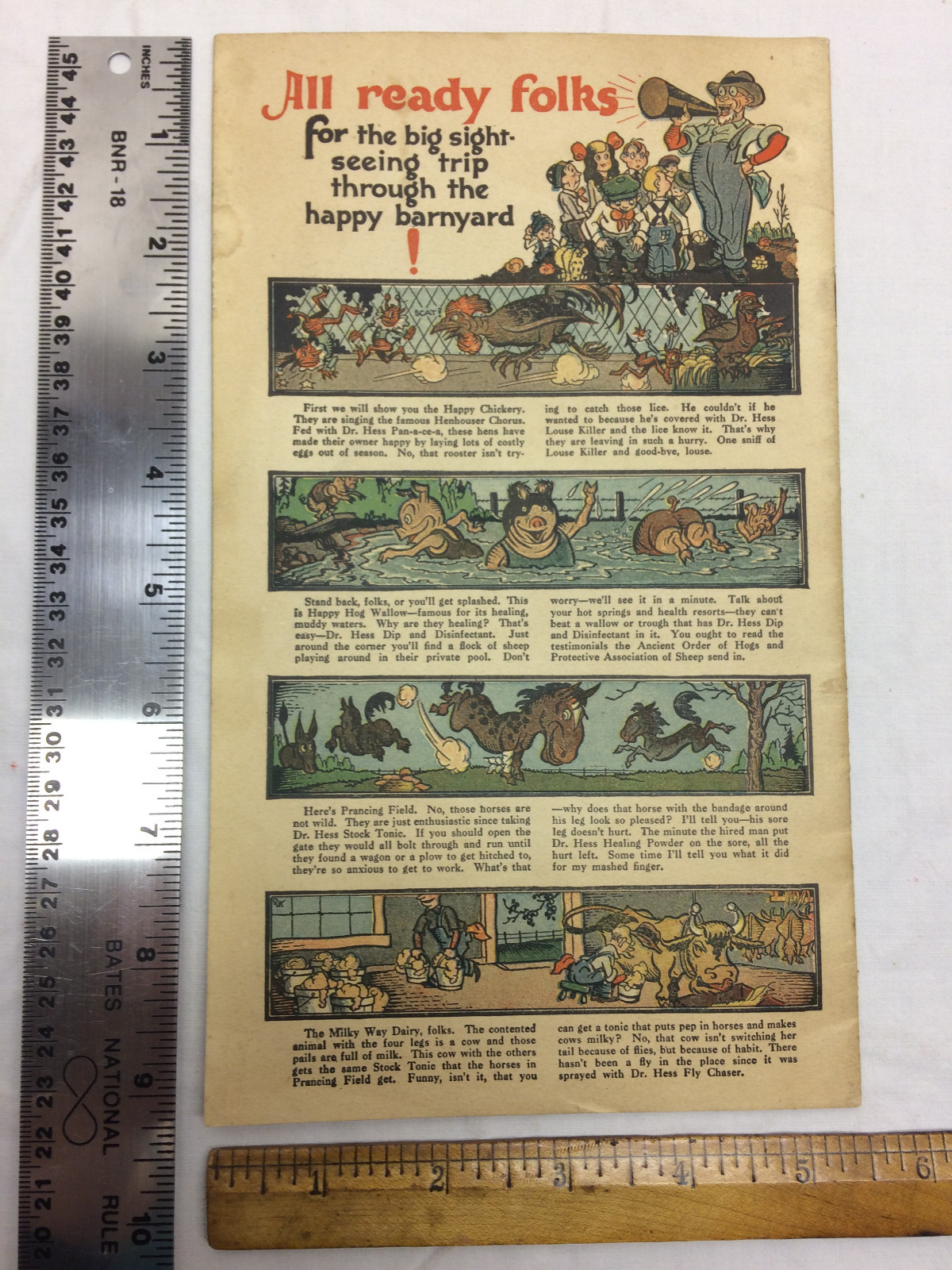 Vintage Dr Hess & Clark Inc Line Catalog Farm Advertising Agriculture
