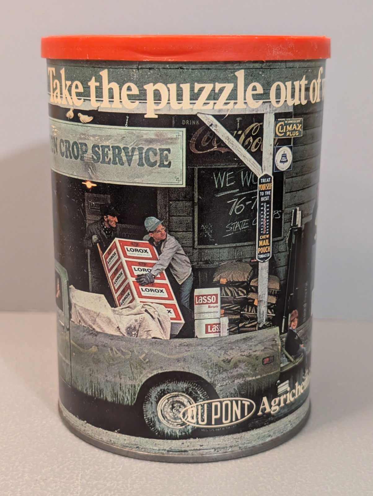 Vintage DuPont Weed Control Puzzle – Agrichemicals Puzzle Ad Promo Canister Can