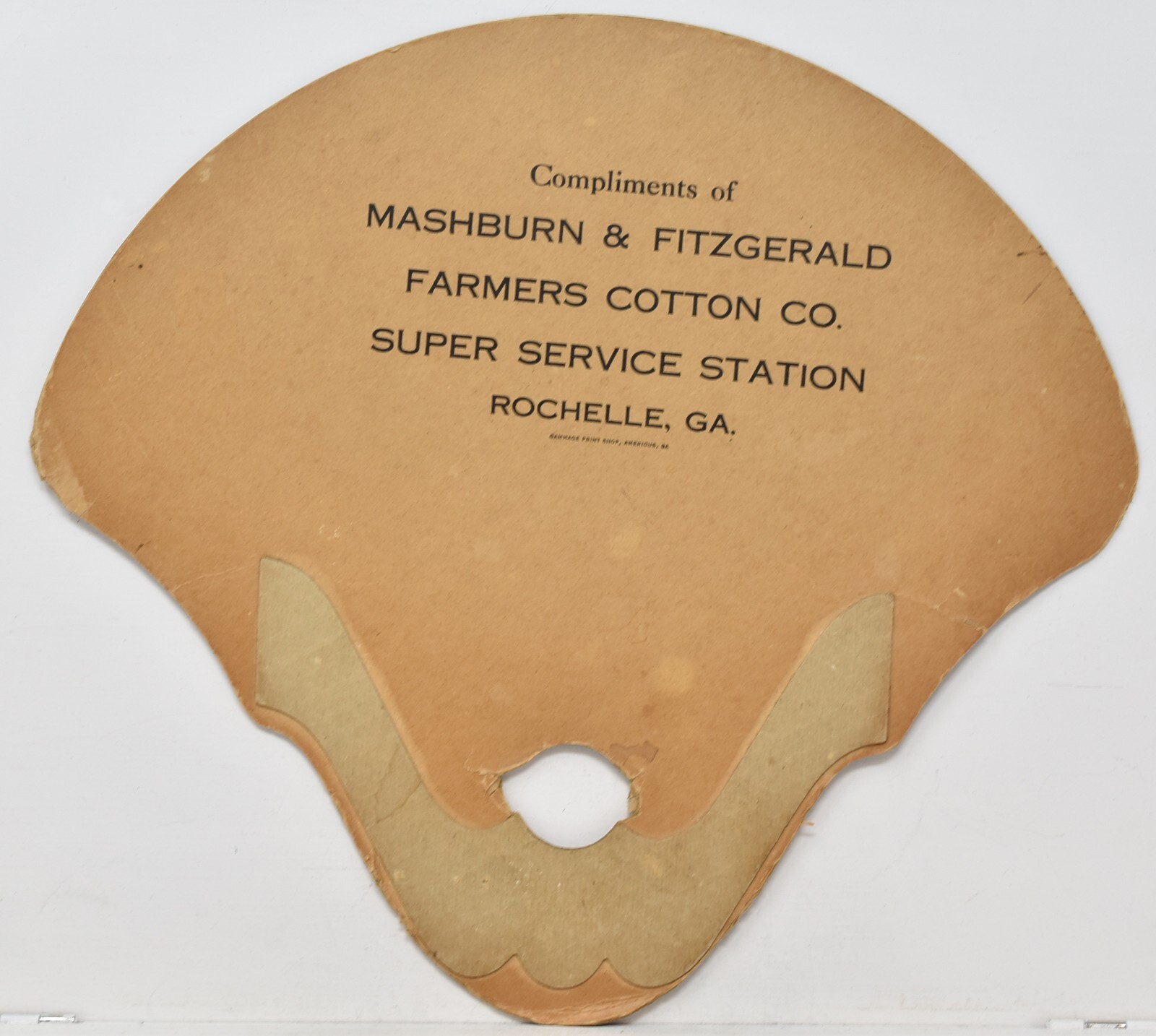 1920s Mashburn & Fitzgerald Farmers Cotton Co Service Station Rochelle Georgia 4