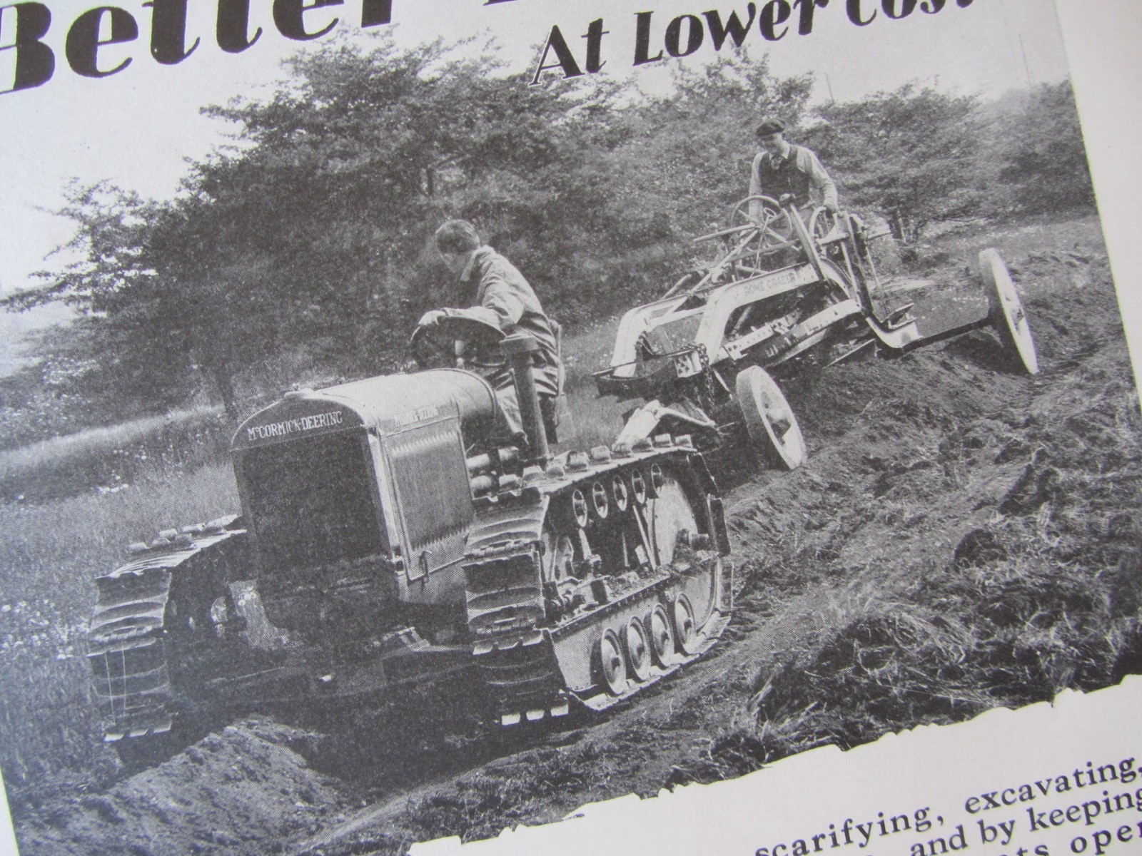 1928 Article * Trackson Equipped McCormich Deering Tractors Milwaukee Crawler
