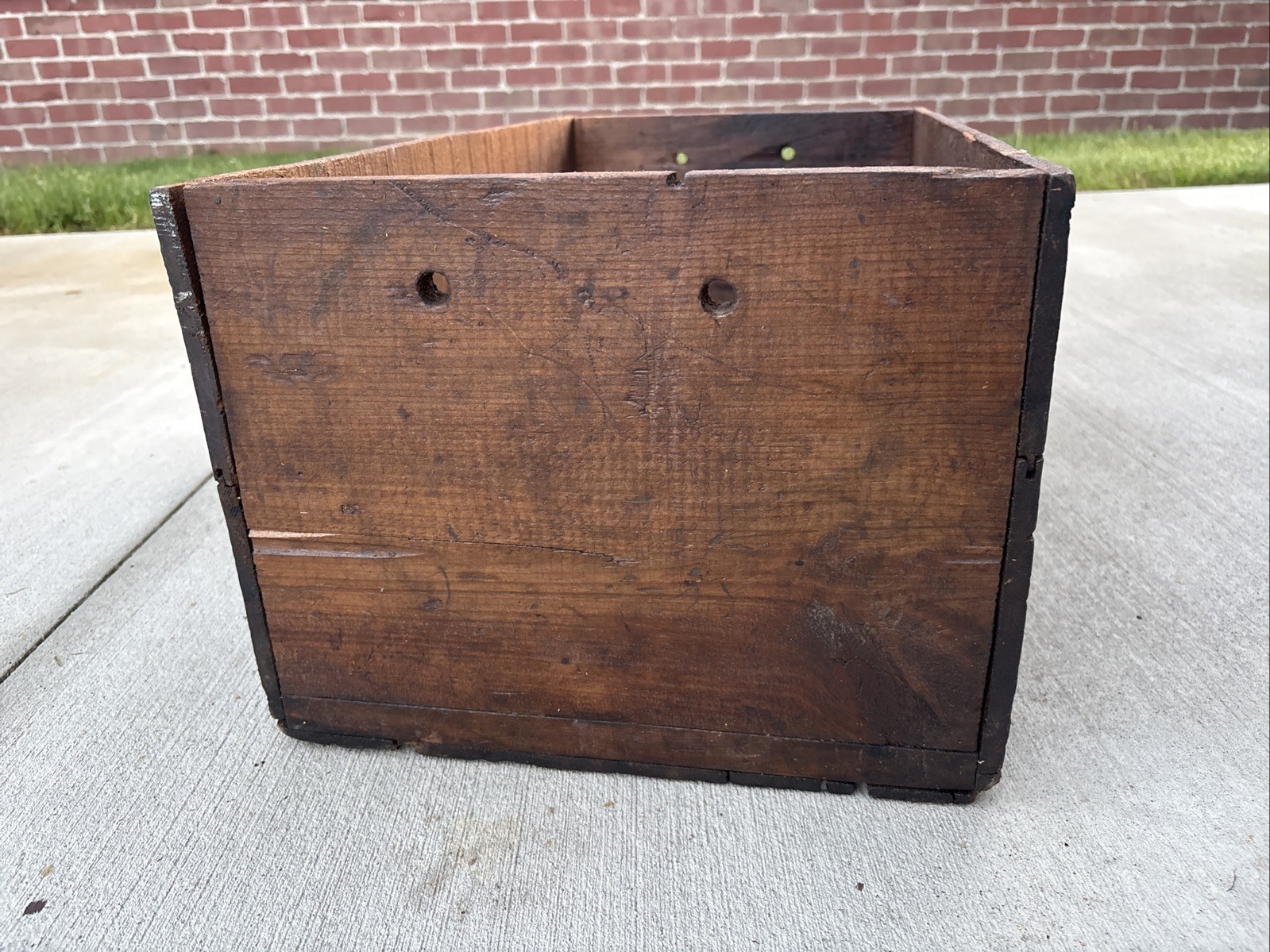 Antique Wooden Crate F. Mayer Boot & Shoe Co Milwaukee Wisconsin Wood Box