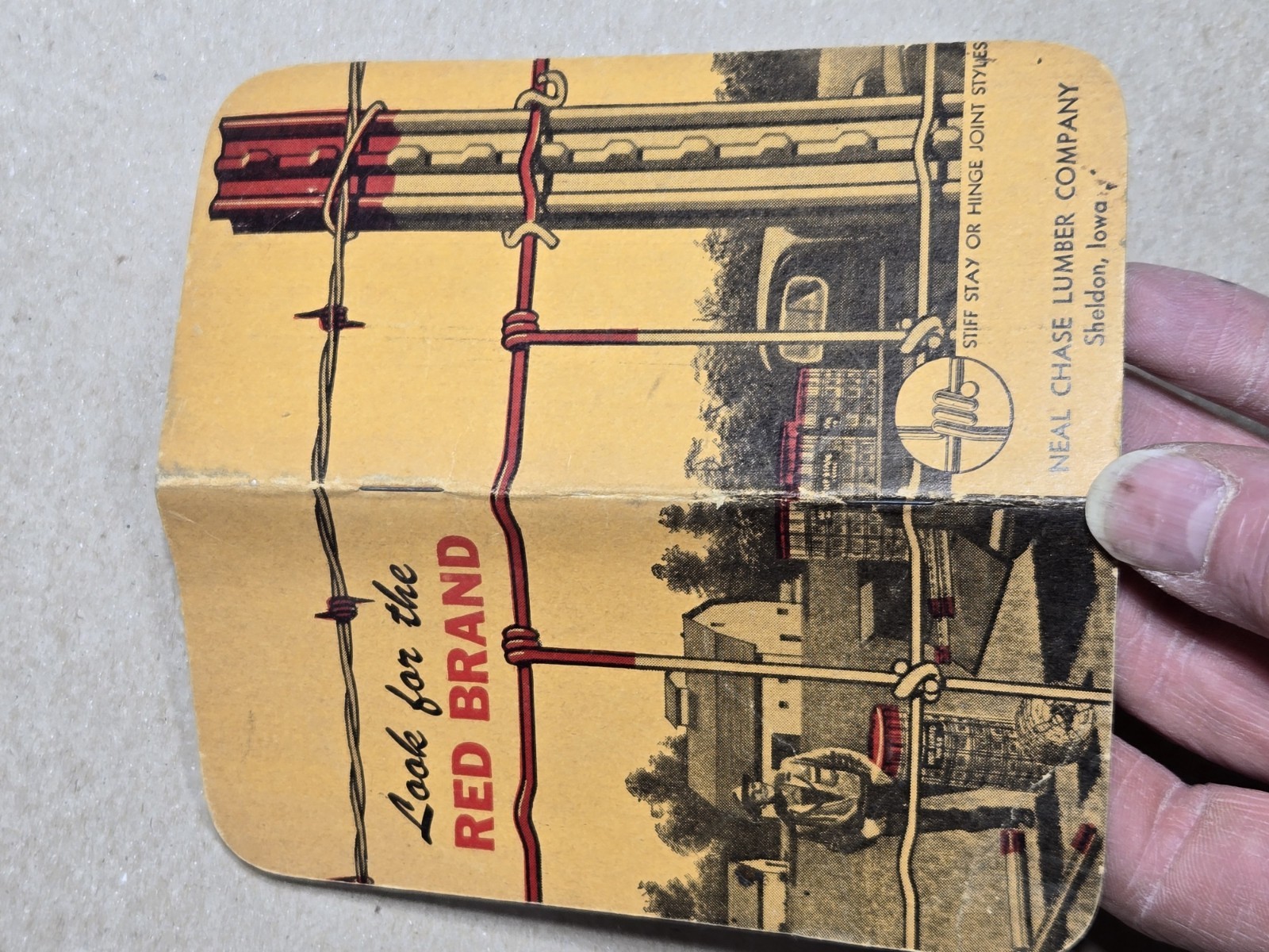 Red Brand barbed wire advertising booklet by Keystone Steel & Wire, c. 1963 Note