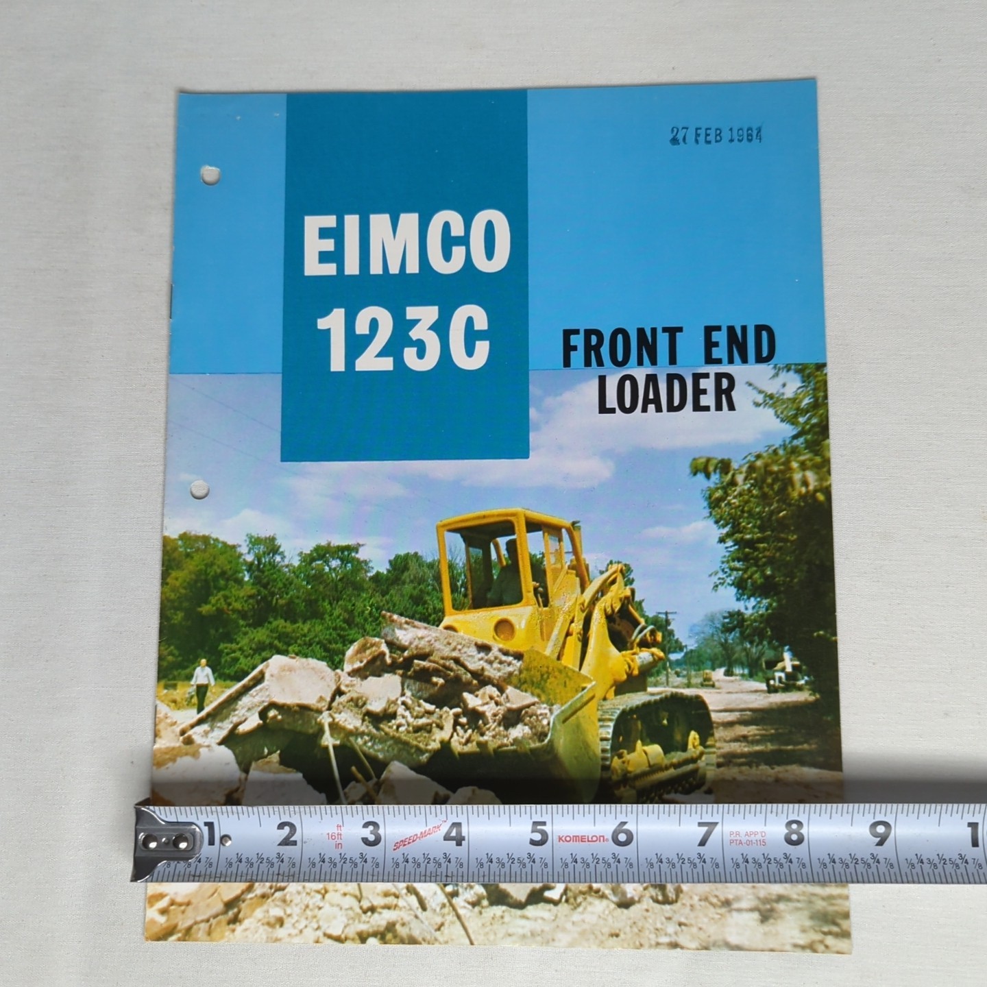 EIMCO 123C FRONT END LOADER Brochure