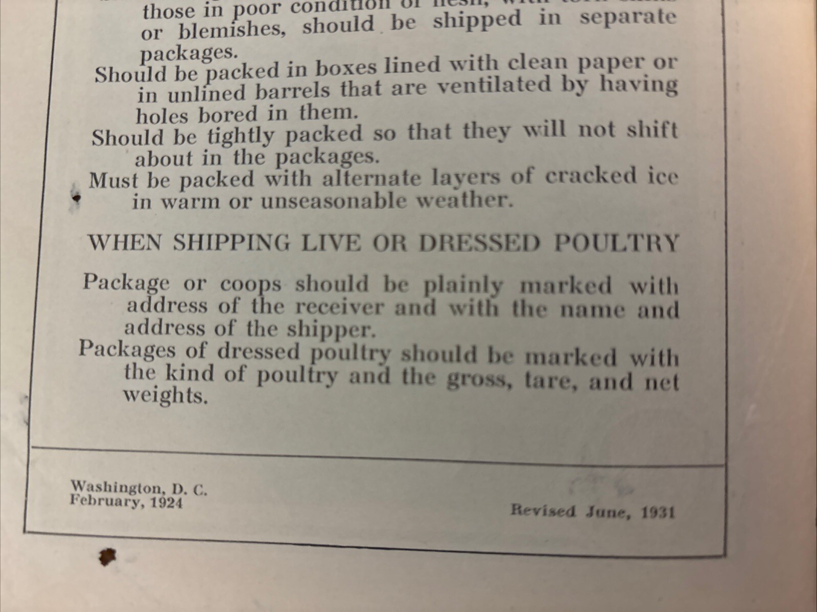 Two U.S.D.A. Famers&rsquo; Bulletins Marketing Poultry 1931 & Swine Production 1928