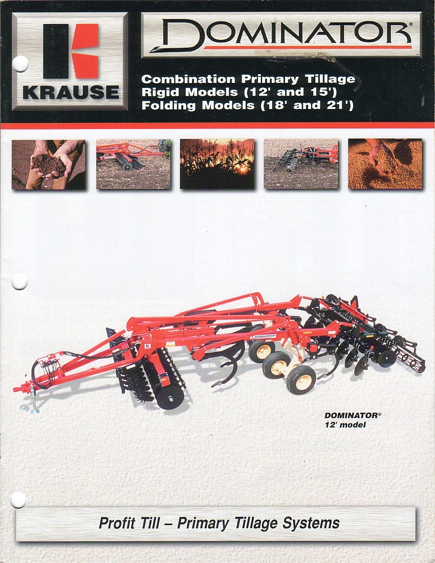 Farm Implement Brochure – Krause – Dominator – Primary Tillage System (F2682)