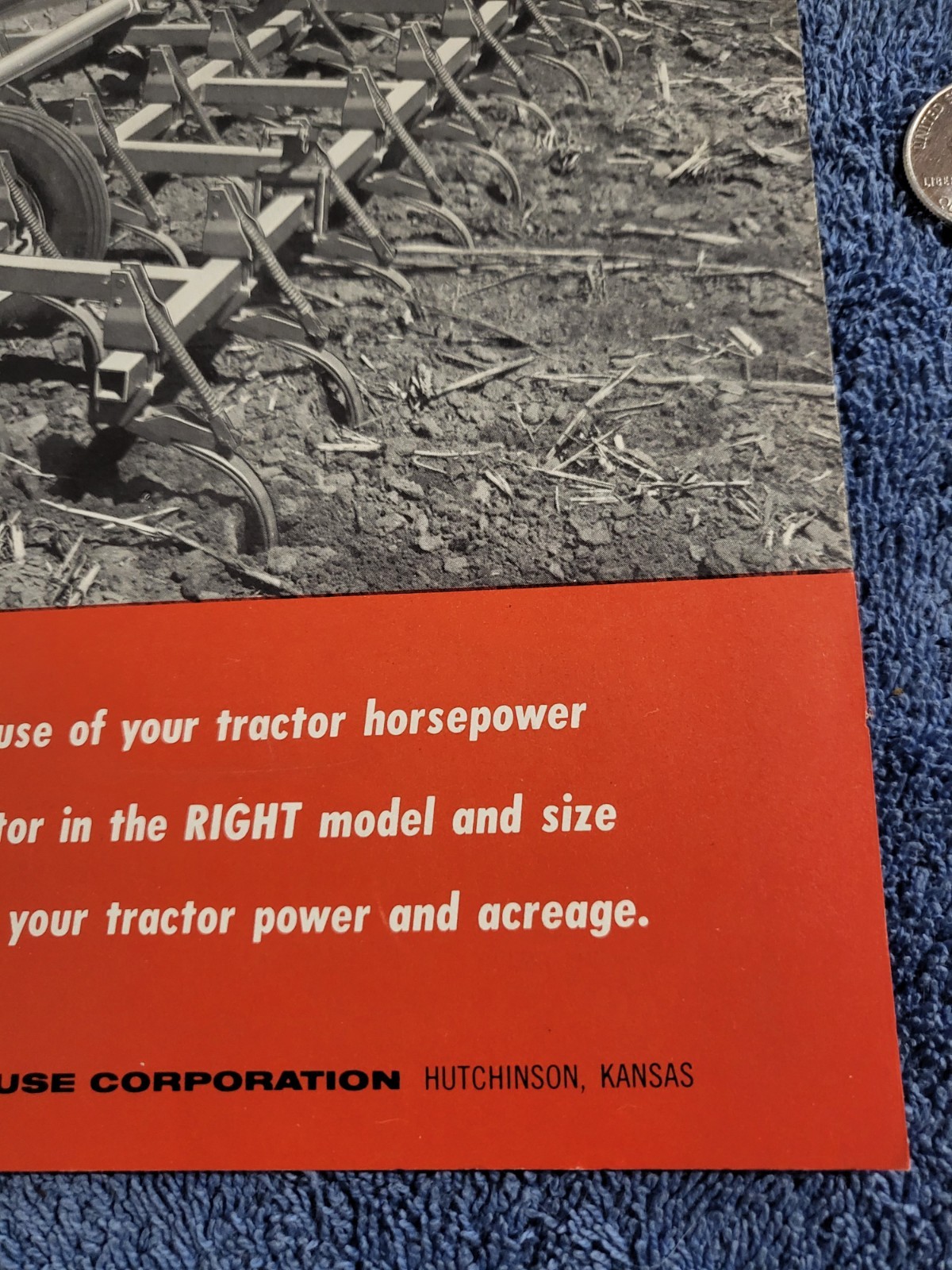 Vintage 1960s KRAUSE Field Cultivators 670-982 Sales BROCHURE Hutchinson, Kansas