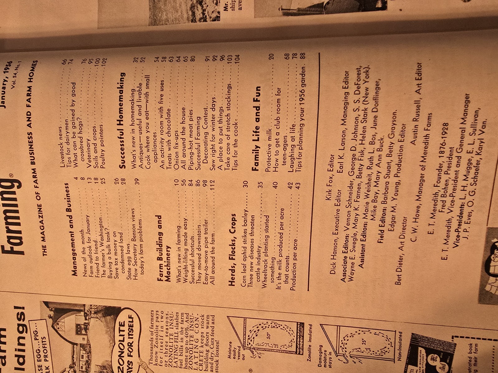 Successful Farming magazine issue from January 1956