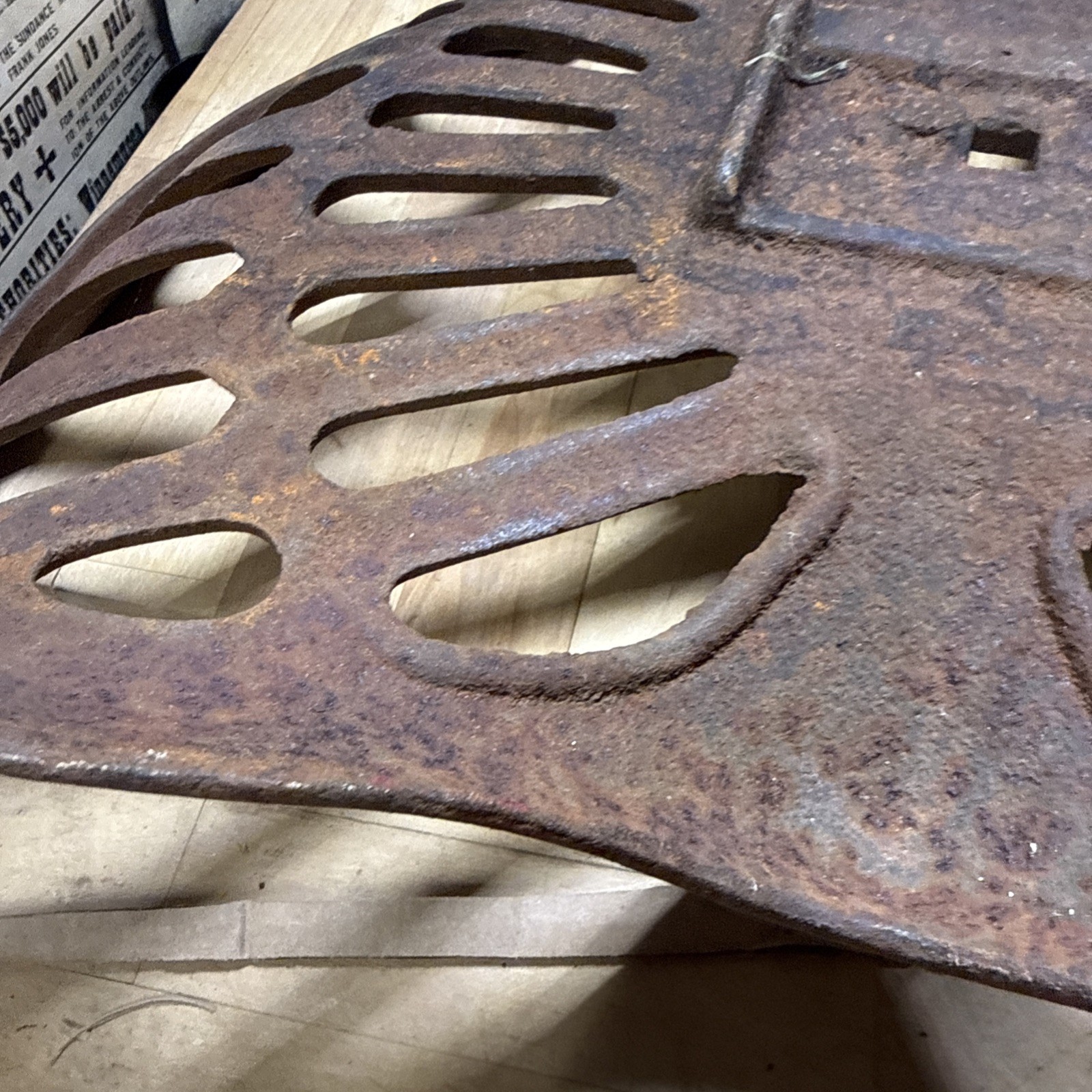 Vintage Deering Cast Iron Tractor Seat Antique Farm Equipment