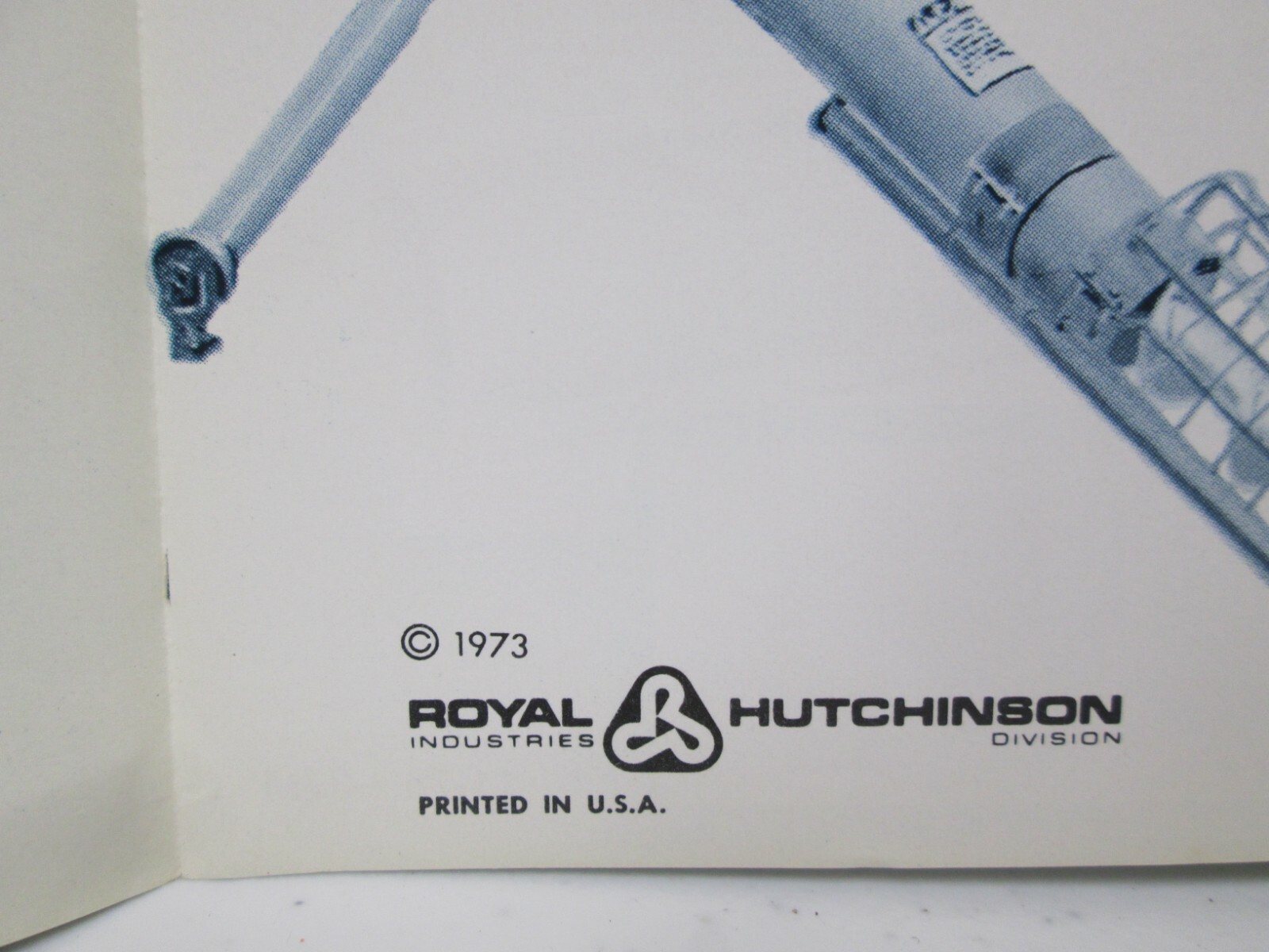 Royal Industries Hutchinson Portable Augers Brochure Century Grain 1973