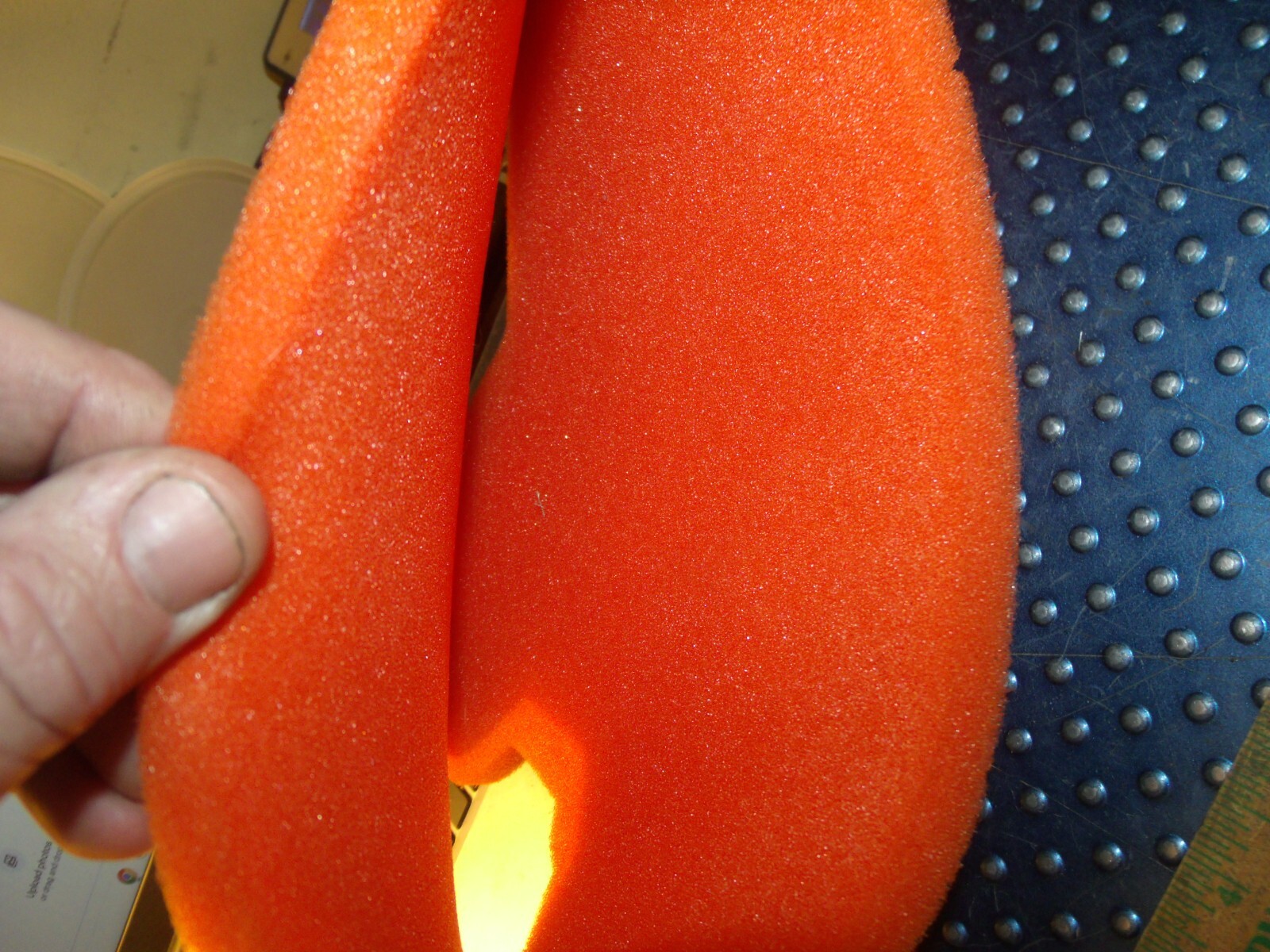STIHL CHAIN SAW HAT shaped ORANGE USED