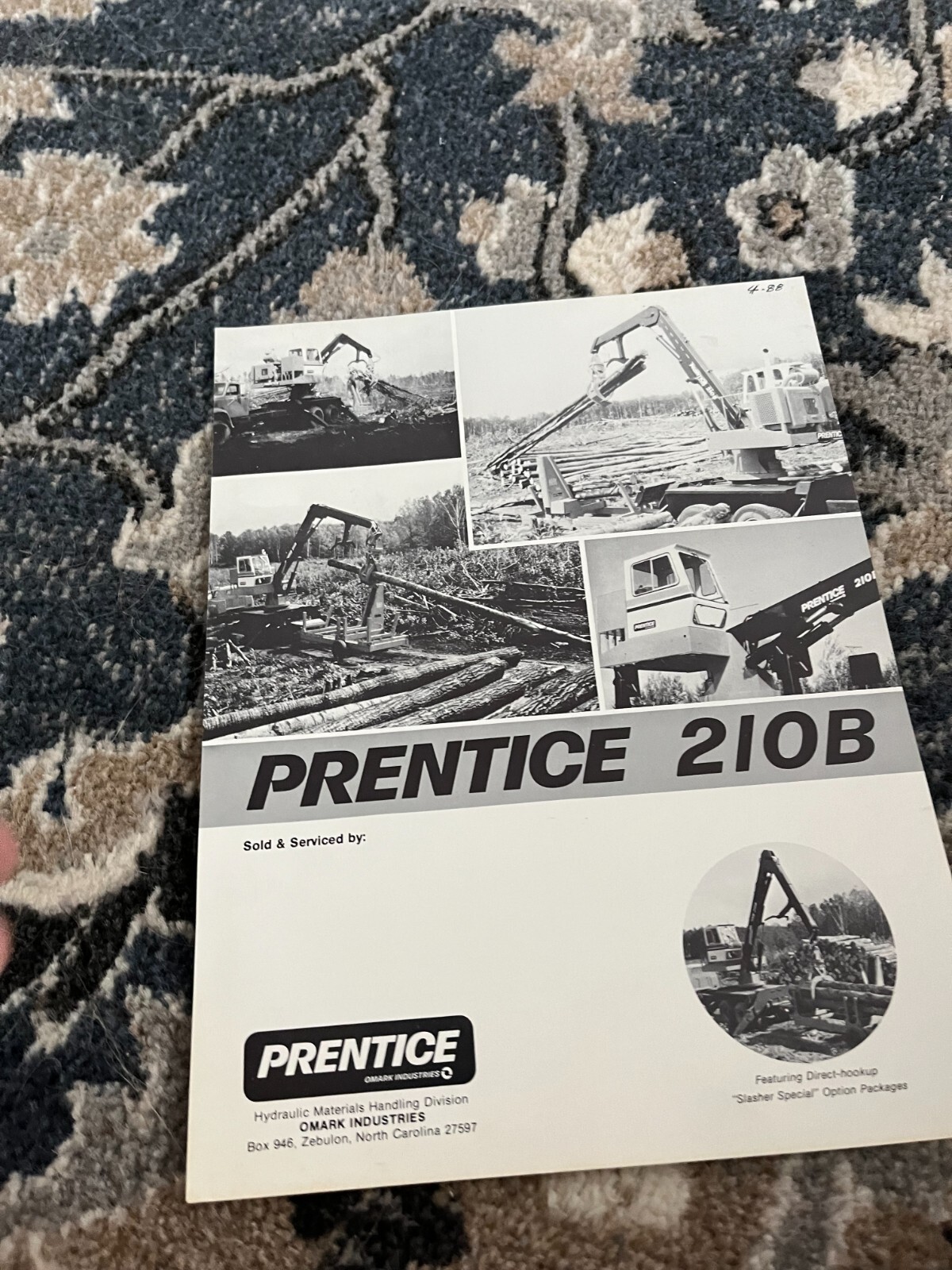 Prentice 210B Hydraulic Loader Brochure FCCA