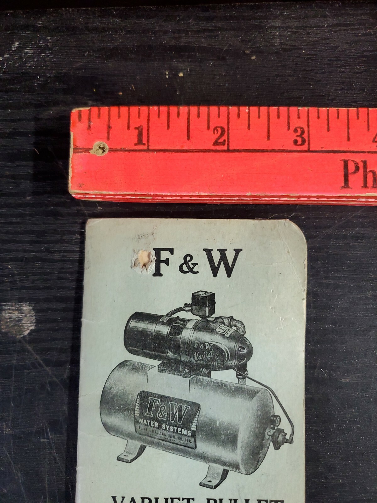 1956 Advertising Pocket Note Pad Flint & Walling Mfg. Co. Kendallville, Ind.