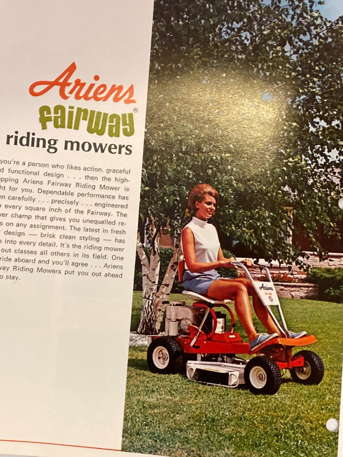 1969 Ariens Riding Mower Tractors Brillion, Wisconsin, Mower Tractor Catalog