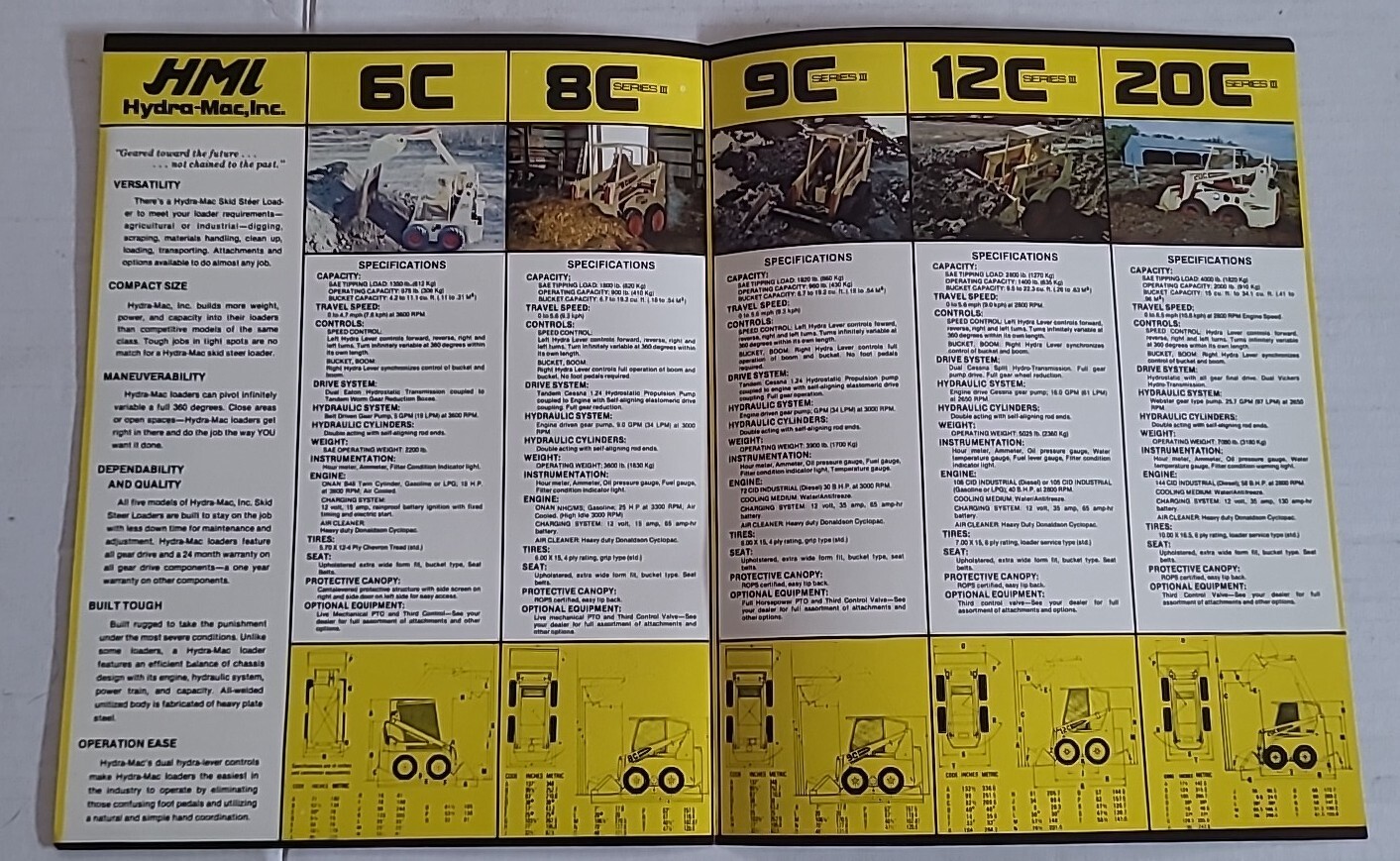 Hml Skid Steer Loaders Brochure Hydra Mac Inc