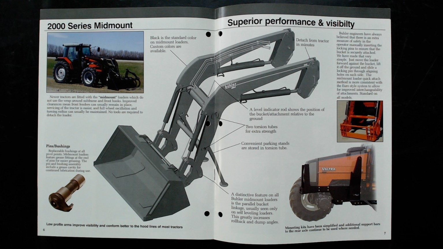 Buhler Allied Front End Loader Brochure Vintage Agricultural Tractor 2000s