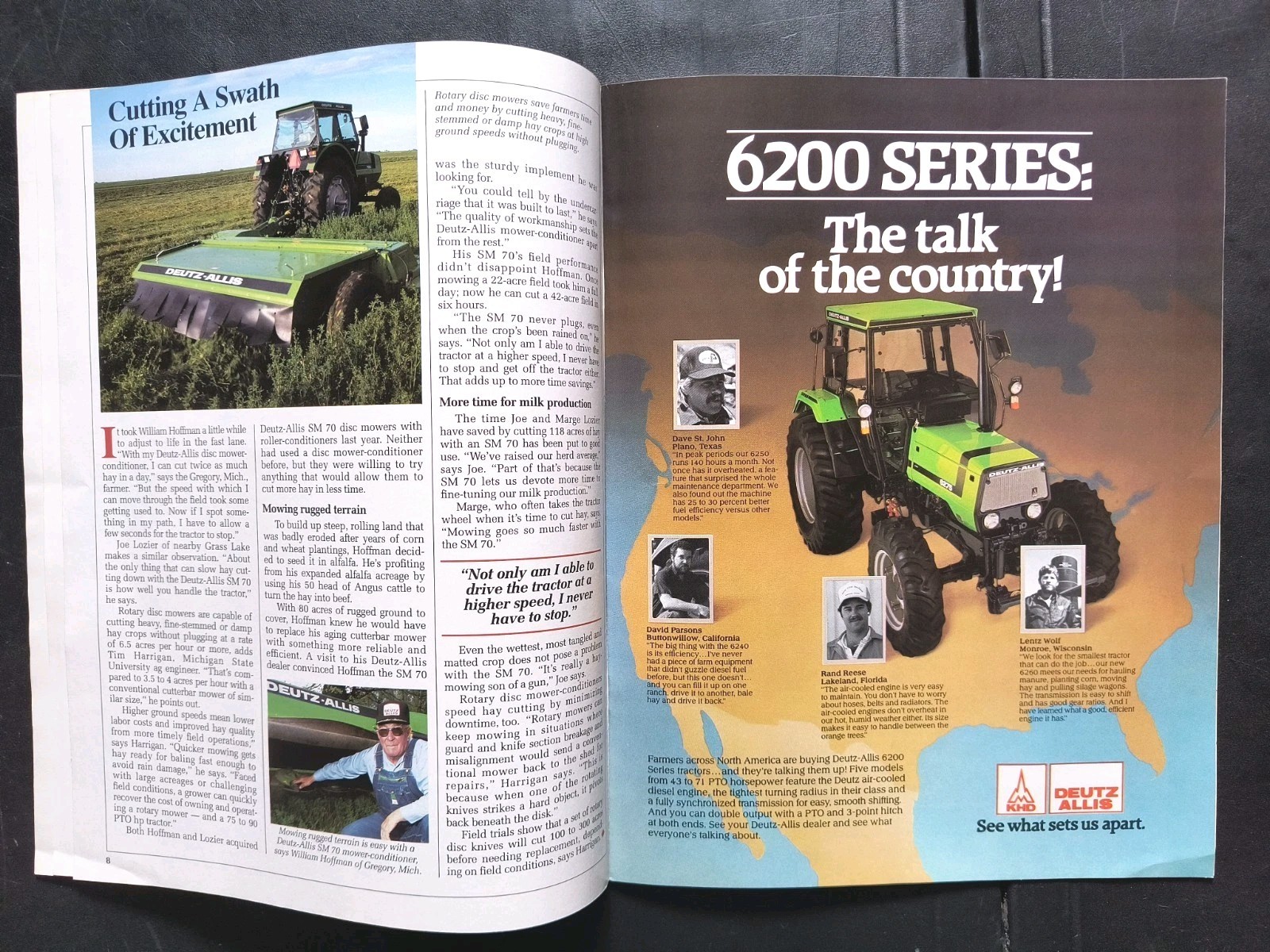 AGCO Allis Landhandler Magazine 1988 Rotary Combine Cover Tractor