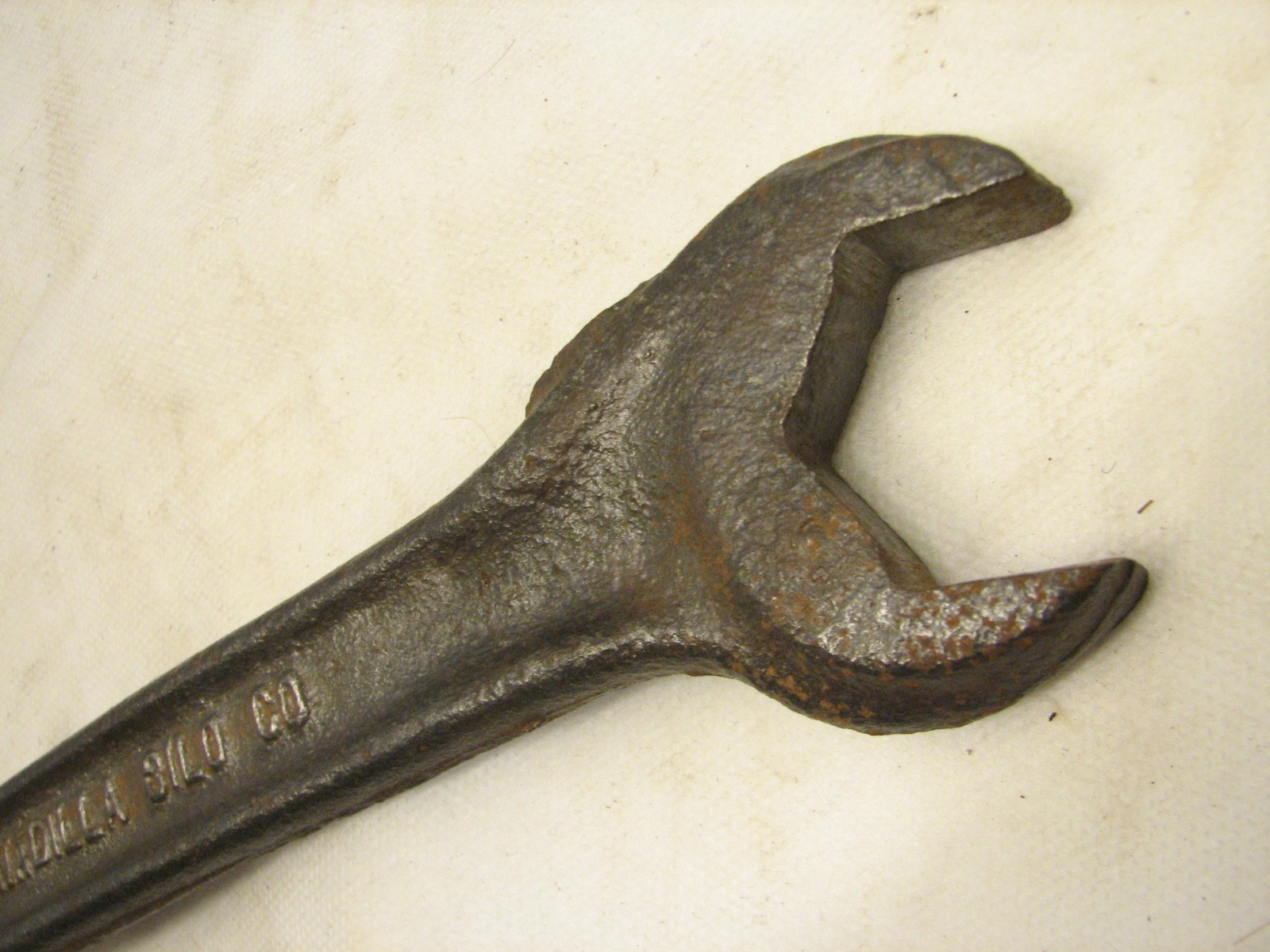 Antique Unadilla Silo Co Cast Iron Tractor Wrench Farm Tool Advertising 1-1/4