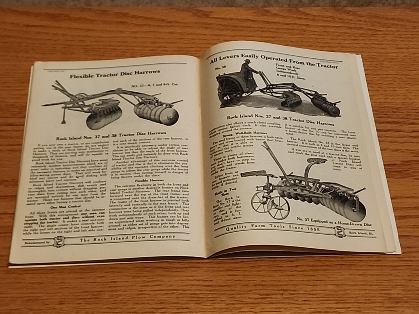 Rock Island Making Farm Life Easier Farm Tools Catalog Heider Tractors Engines
