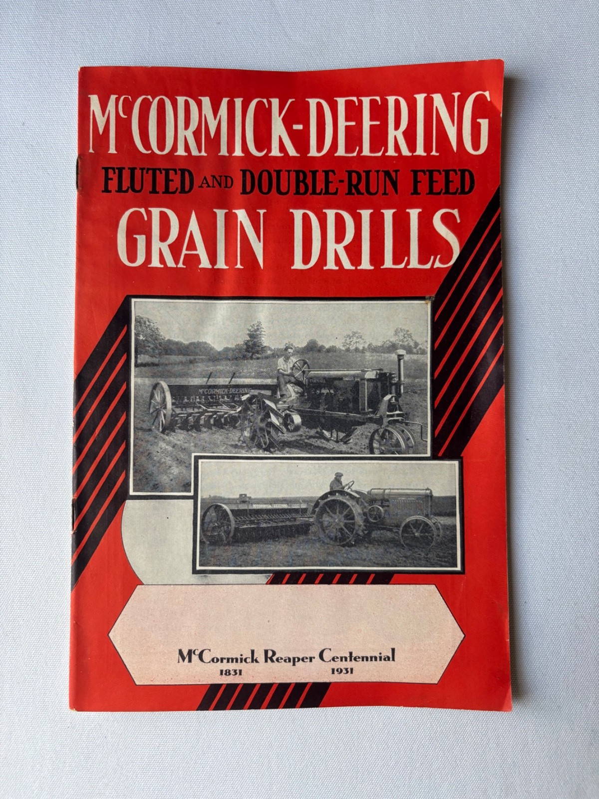 Antique McCormick-Deering Grain Drills Catalog Circa 1931 Great Illustrations