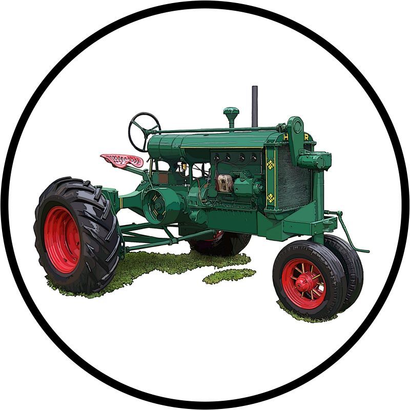 Huber Model LC Tractor NEW Metal Sign 28&Prime; Dia. Round AMERICAN STEEL