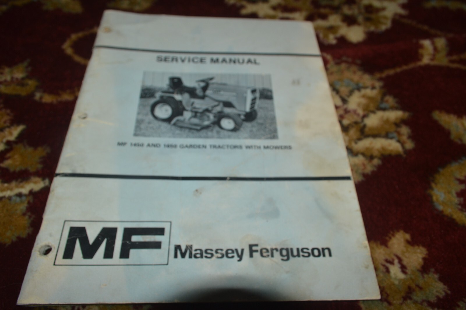 Massey Ferguson 1450 1650 Garden Tractor Service Manual CGPA