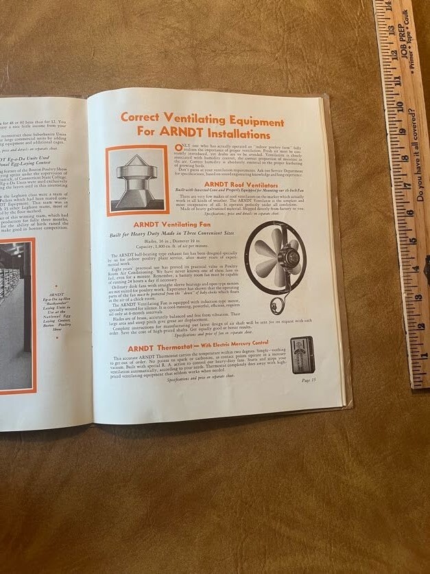 Arndt New Era System of Profitable Poultry Raising Catalog « She Will Lay » 1935