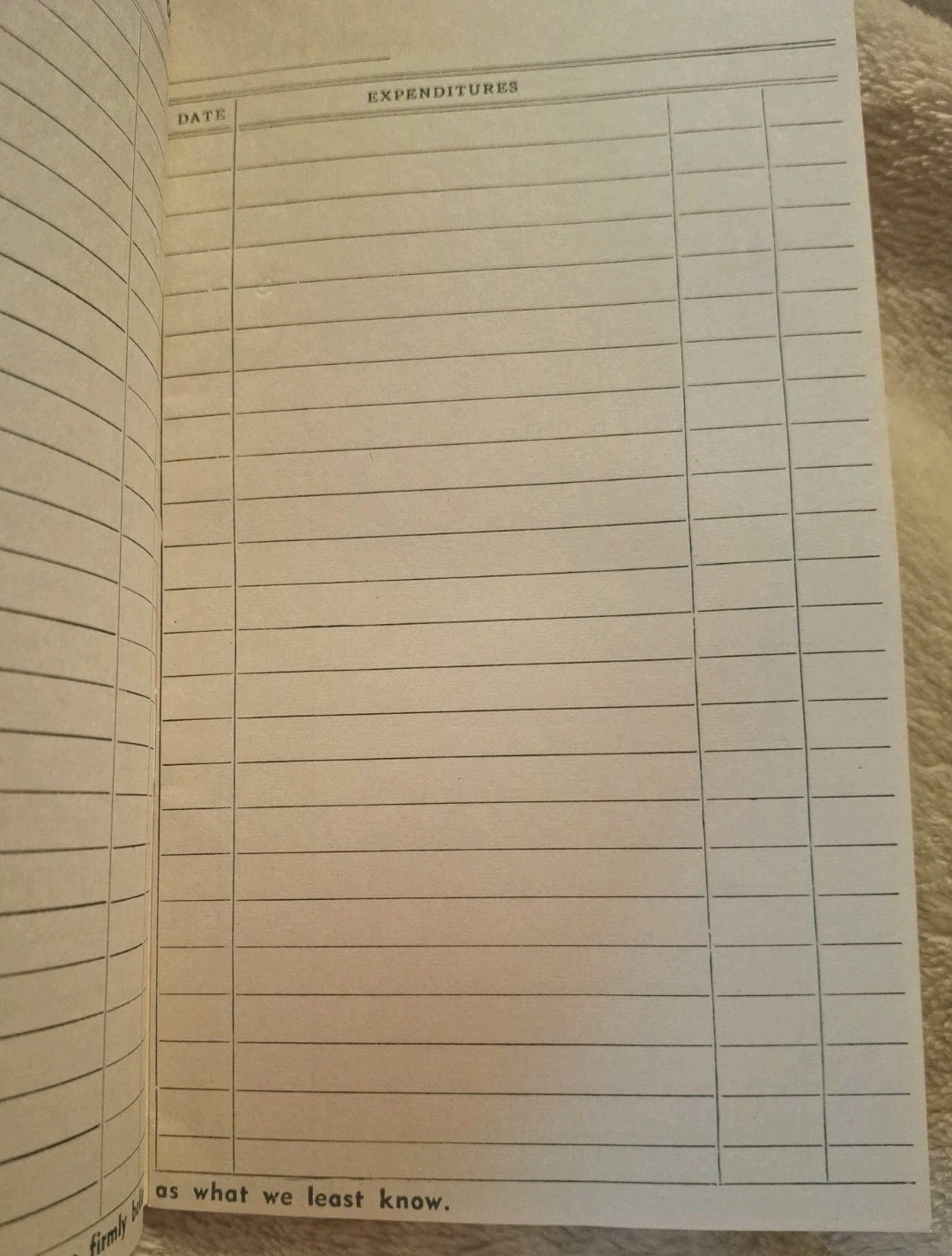 Vintage 1952 Master Farmer Ledger Rain & Hail Insurance Bureau Farm Record Book