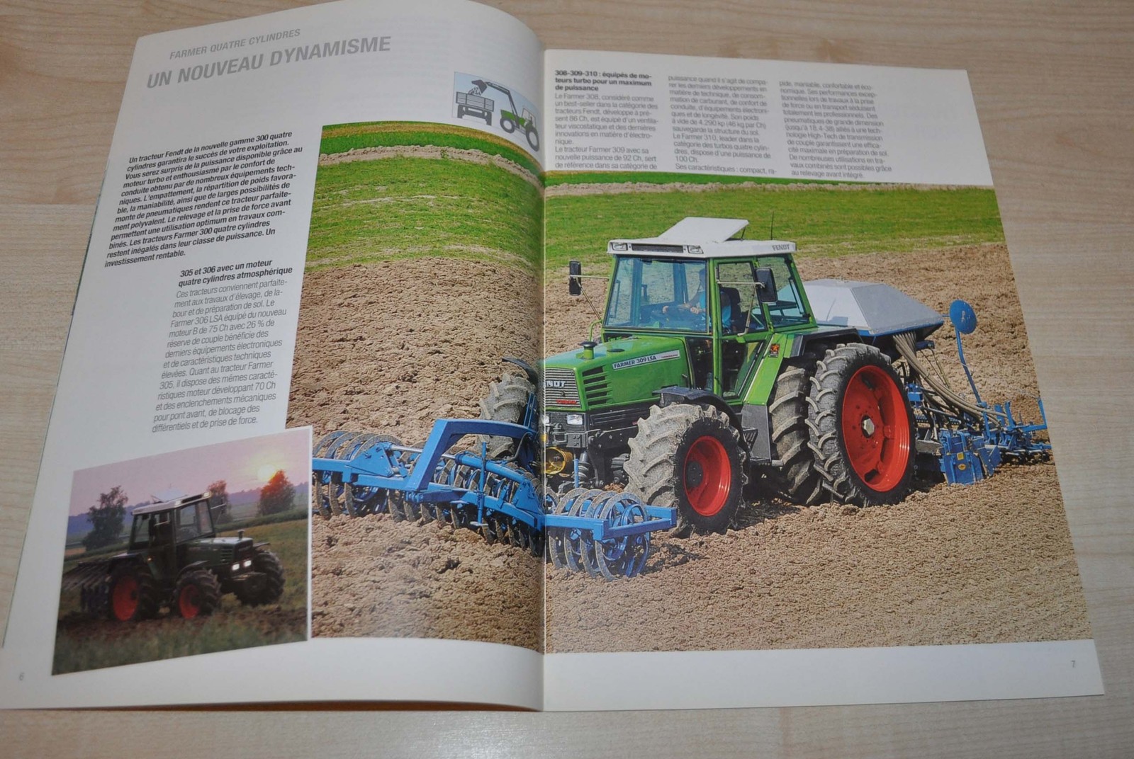 Fendt Farmer 300 Series Tractor Agricultural Brochure Prospekt FR