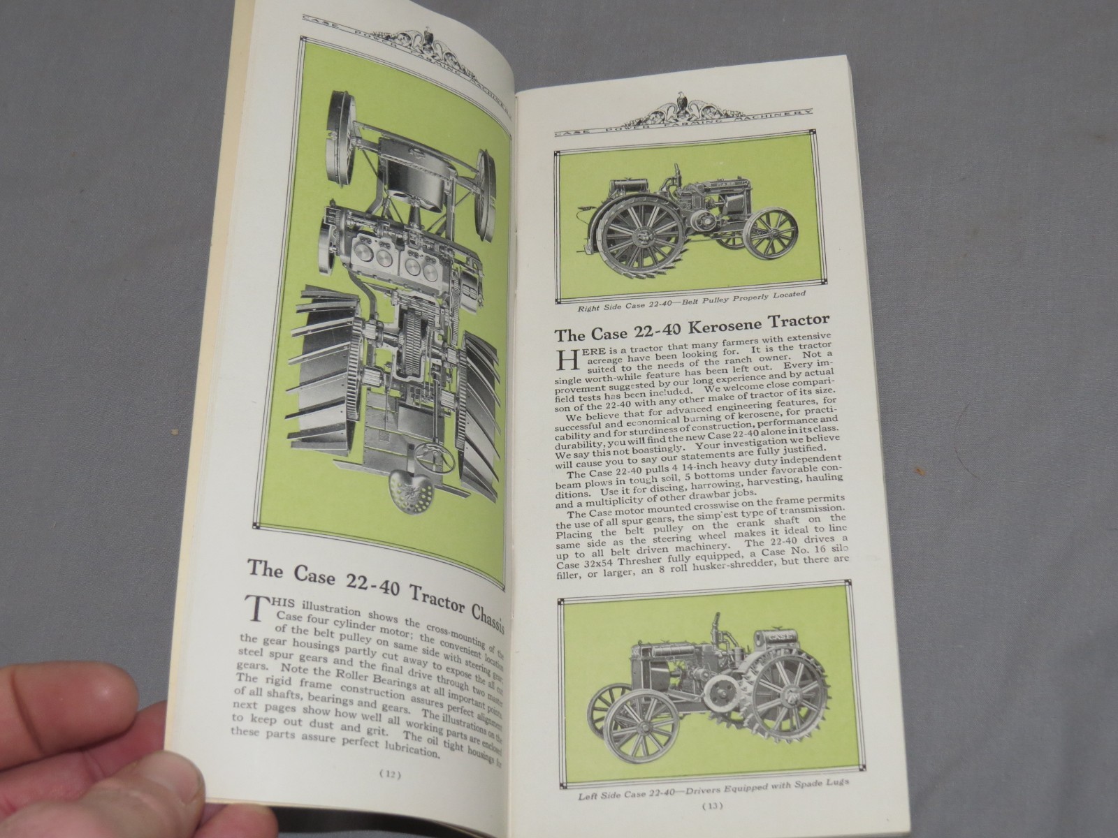 Vintage 1920&rsquo;s JI CASE Power Farming Machinery Tractor Full Line Catalog NICE!