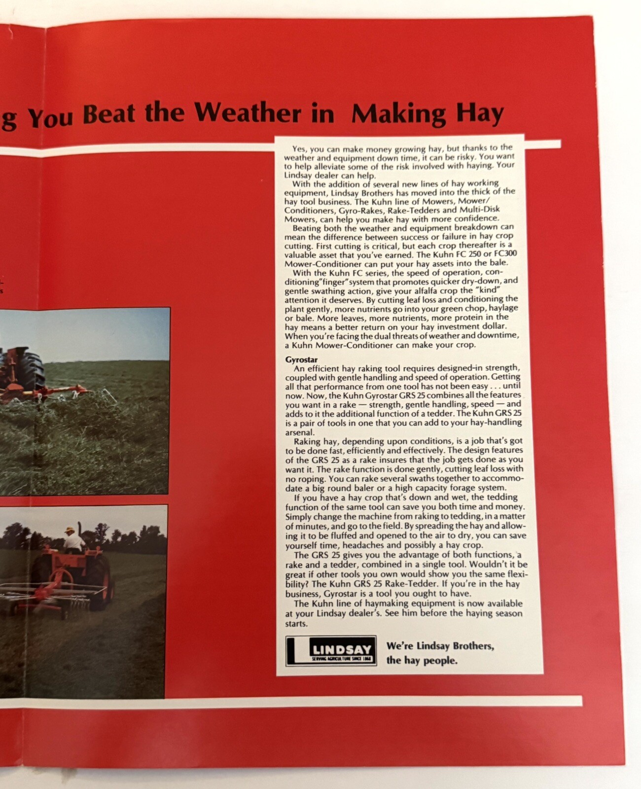 Lindsey Hay Baler Farm Equipment Welger Balers Dealer Sales Brochure