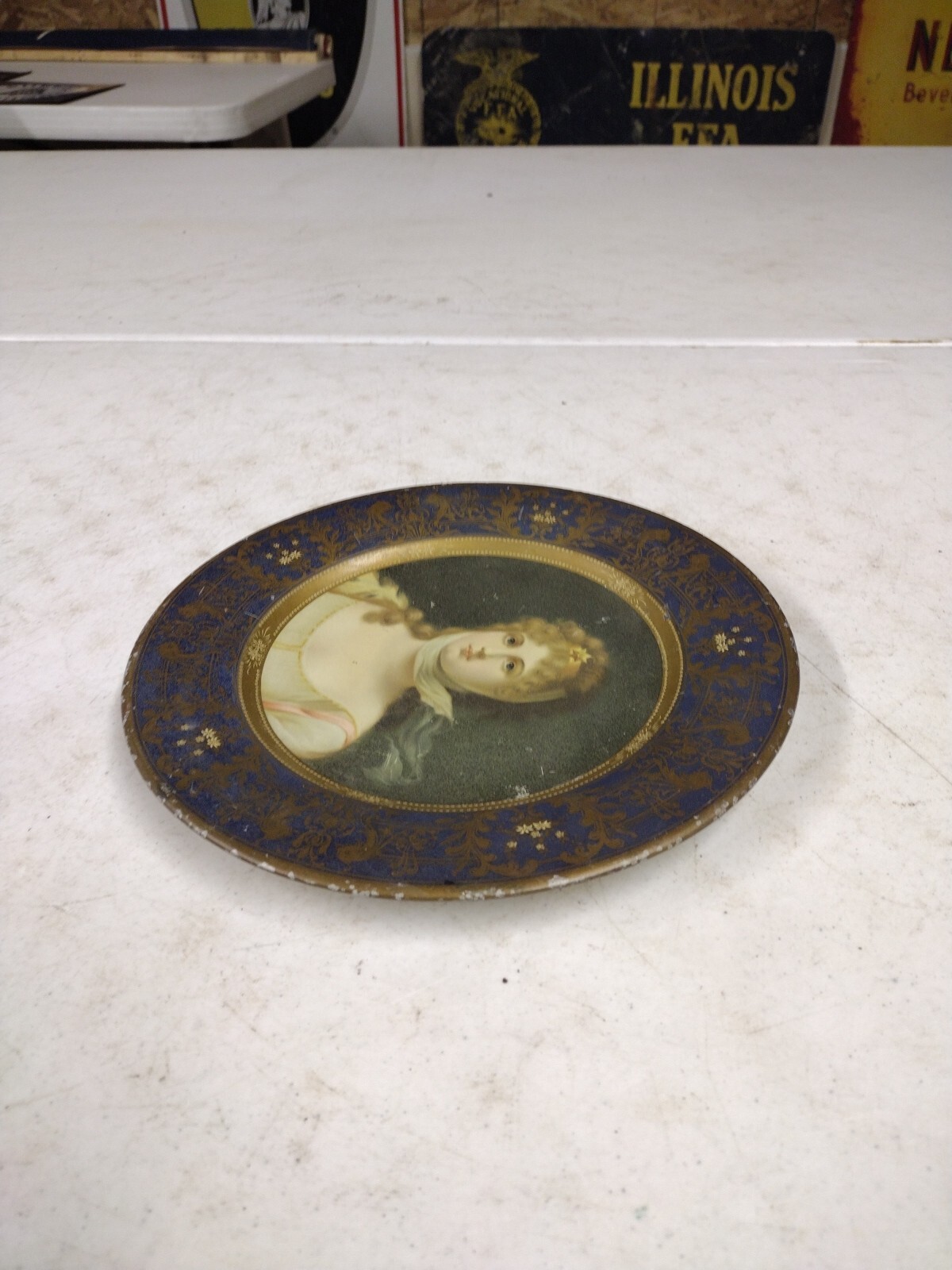 Antique Emerson-Newton Co. Kansas City MO Implement Advertising Vienna Art Plate