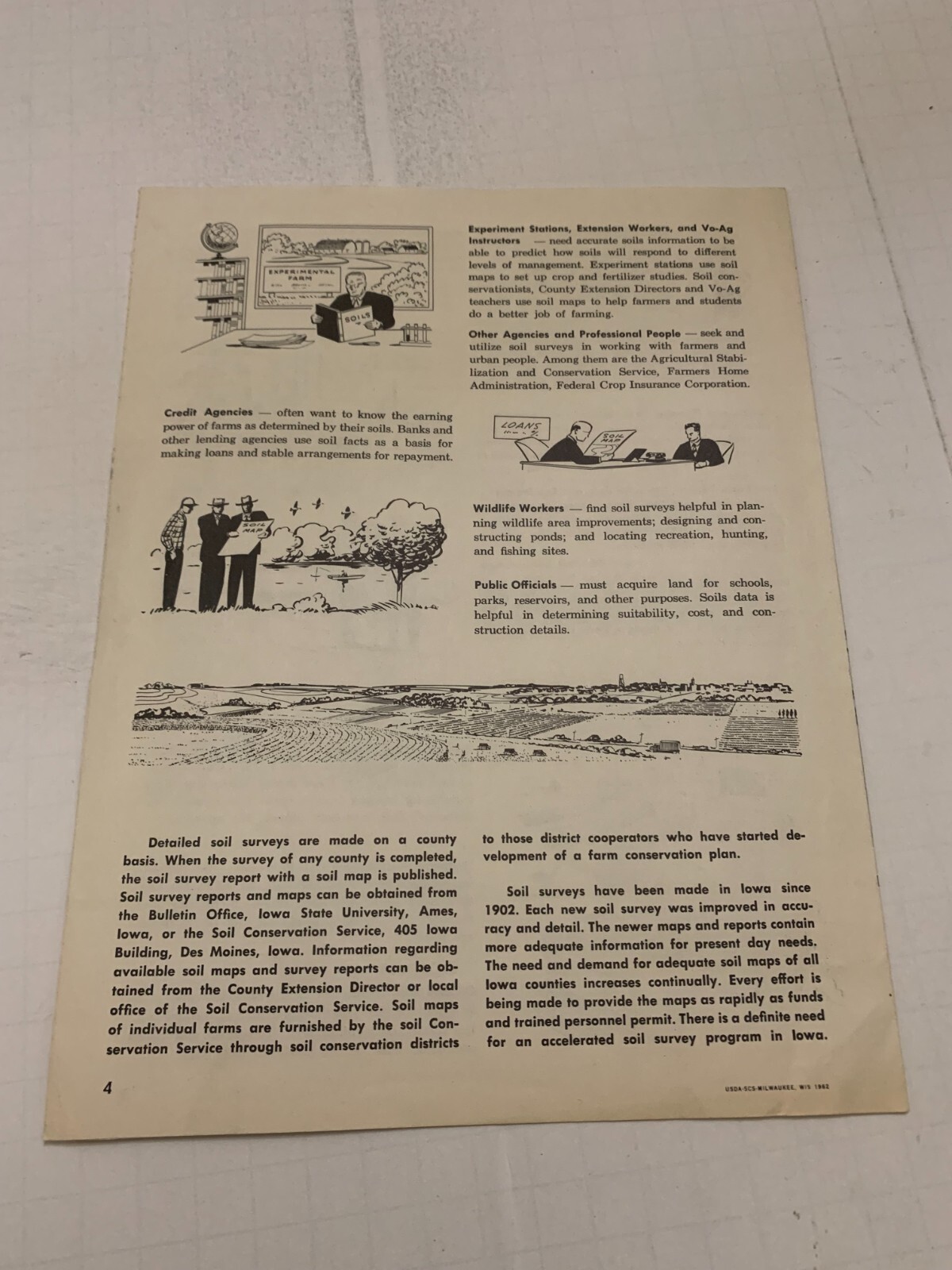 1962 US Department Of Agriculture The Spotlight is on Iowa Soils